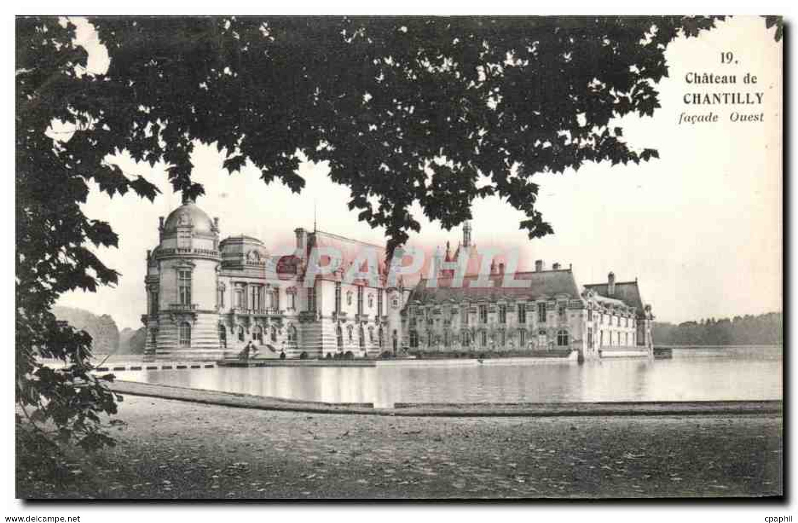 CPA Chateau De Chantilly Facade Ouest - Chantilly