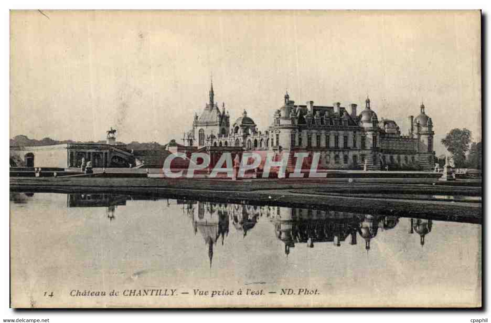 CPA Chateau De Chantilly Vue Prise A L Est - Chantilly