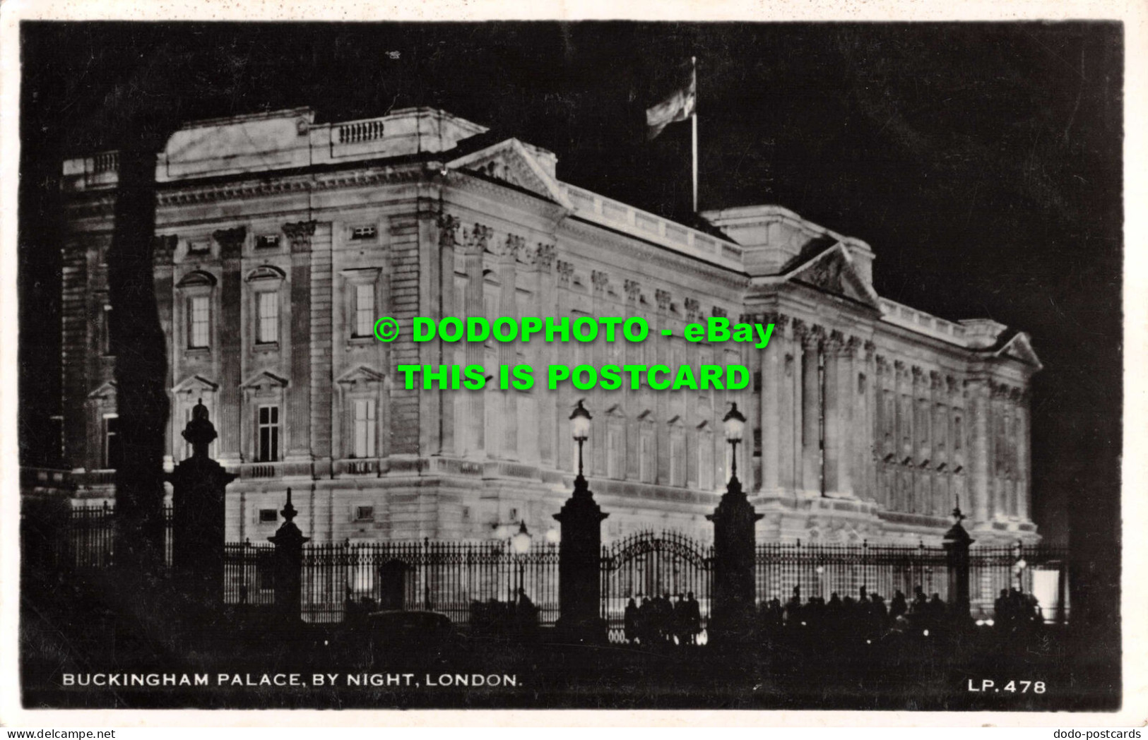 R531459 Buckingham Palace. By Night. London. LP. 478. Lansdowne Production. RP - Otros & Sin Clasificación