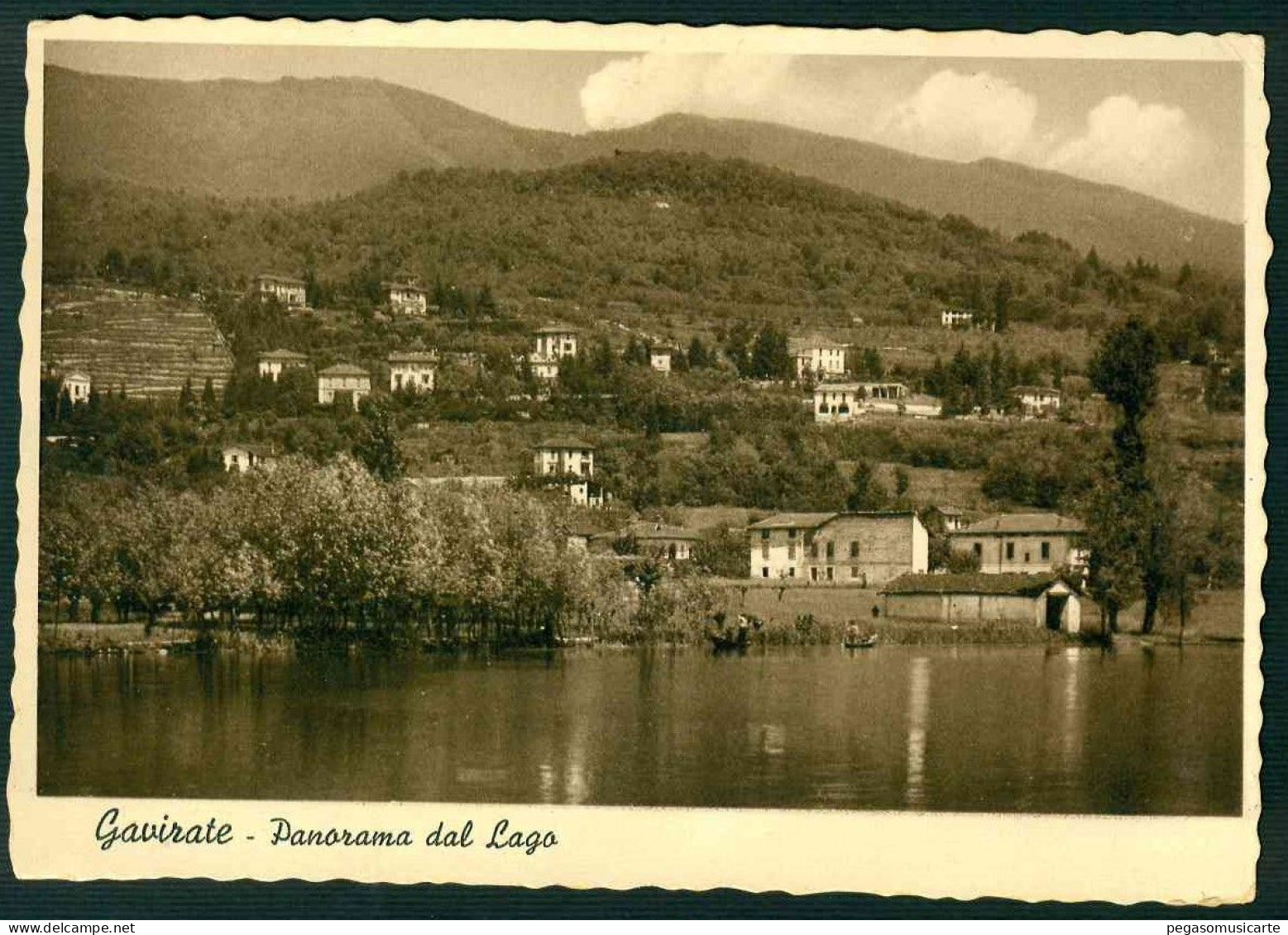 BF063 GAVIRATE - PANORAMA DAL LAGO - VARESE - 1940 - Andere & Zonder Classificatie