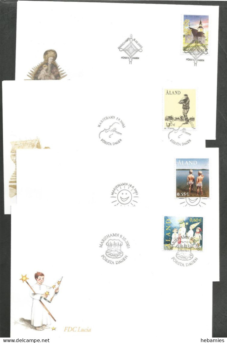 ÅLAND - 4 FDC COVERs Lot 2003 - The POST Of ÅLAND - - Aland