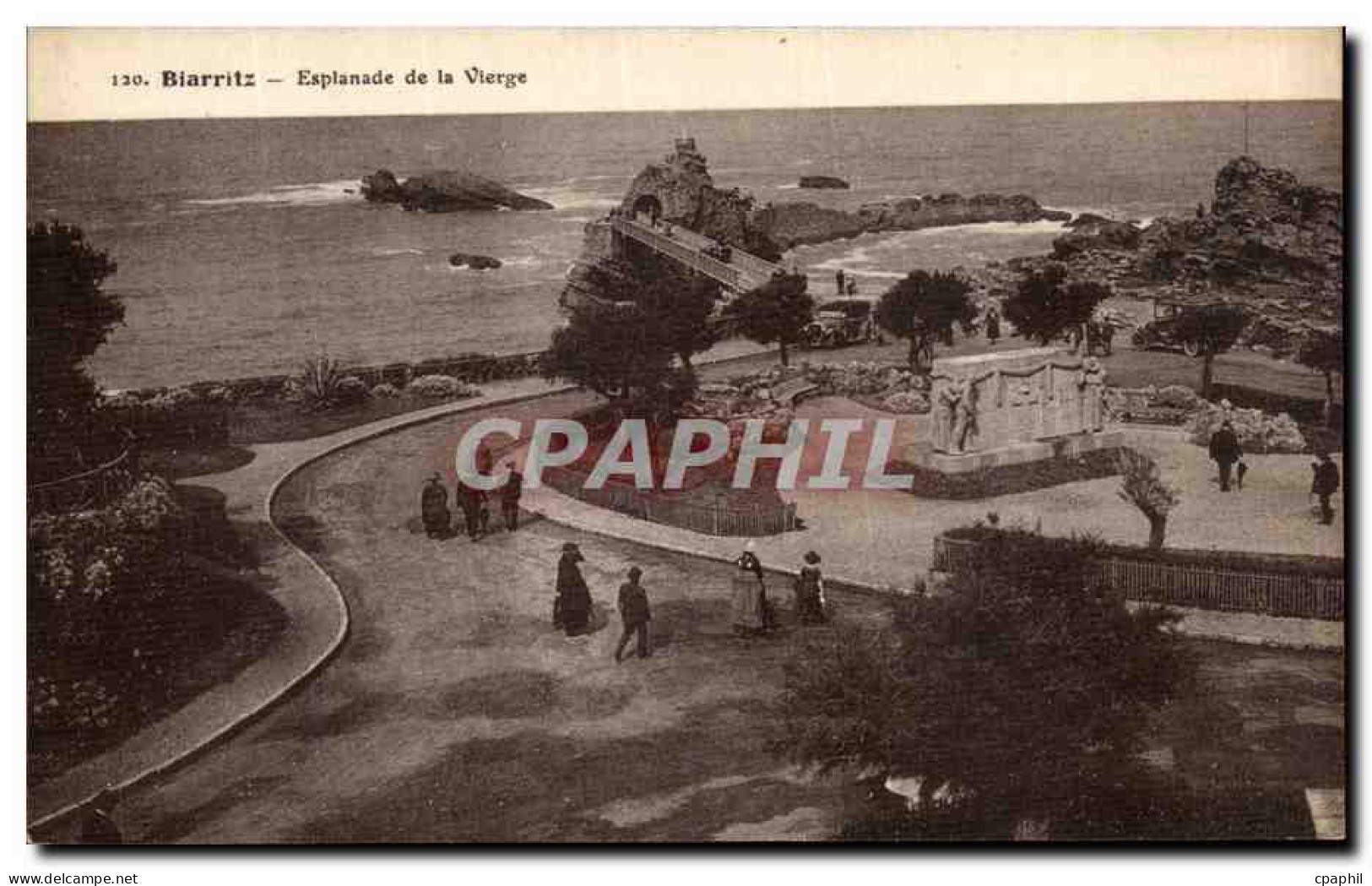 CPA Biarritz Esplanade De La Vierge  - Biarritz