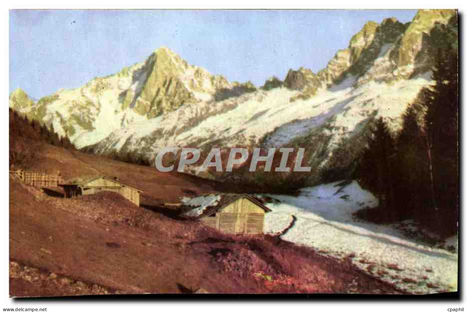 CPA Aiguilles De Chamonix Vue De Merlet - Chamonix-Mont-Blanc