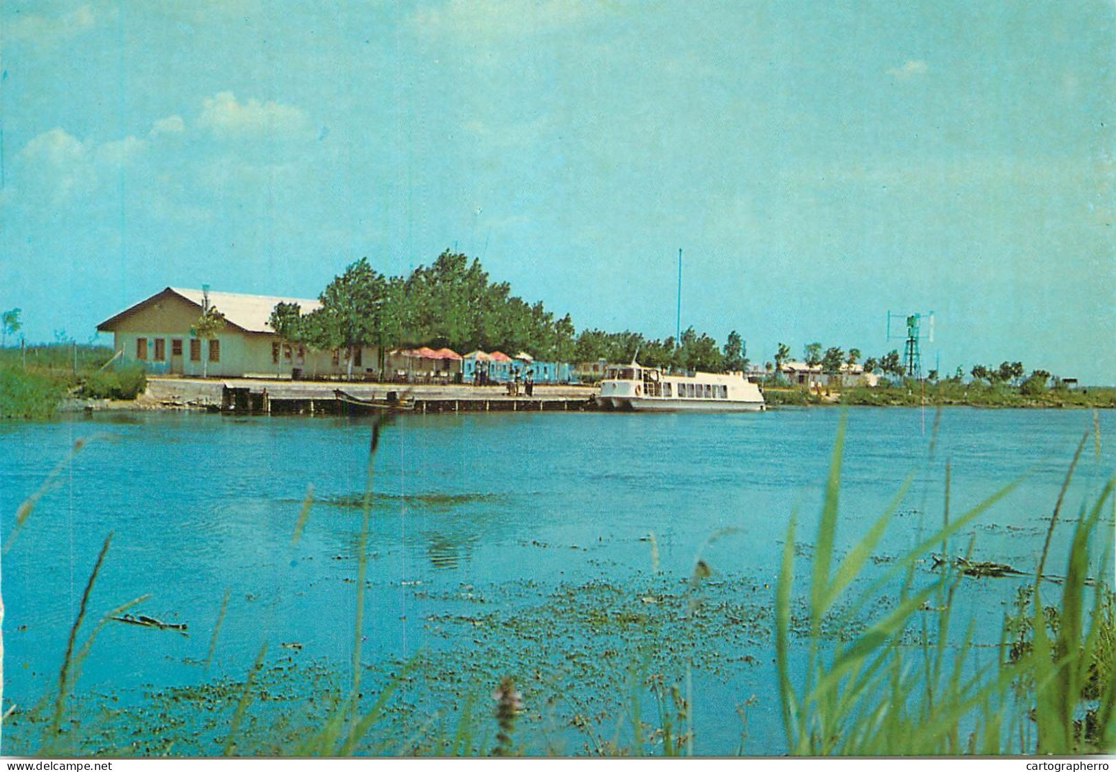 Navigation Sailing Vessels & Boats Themed Postcard Romania Danube Delta Rowboats - Sailing Vessels