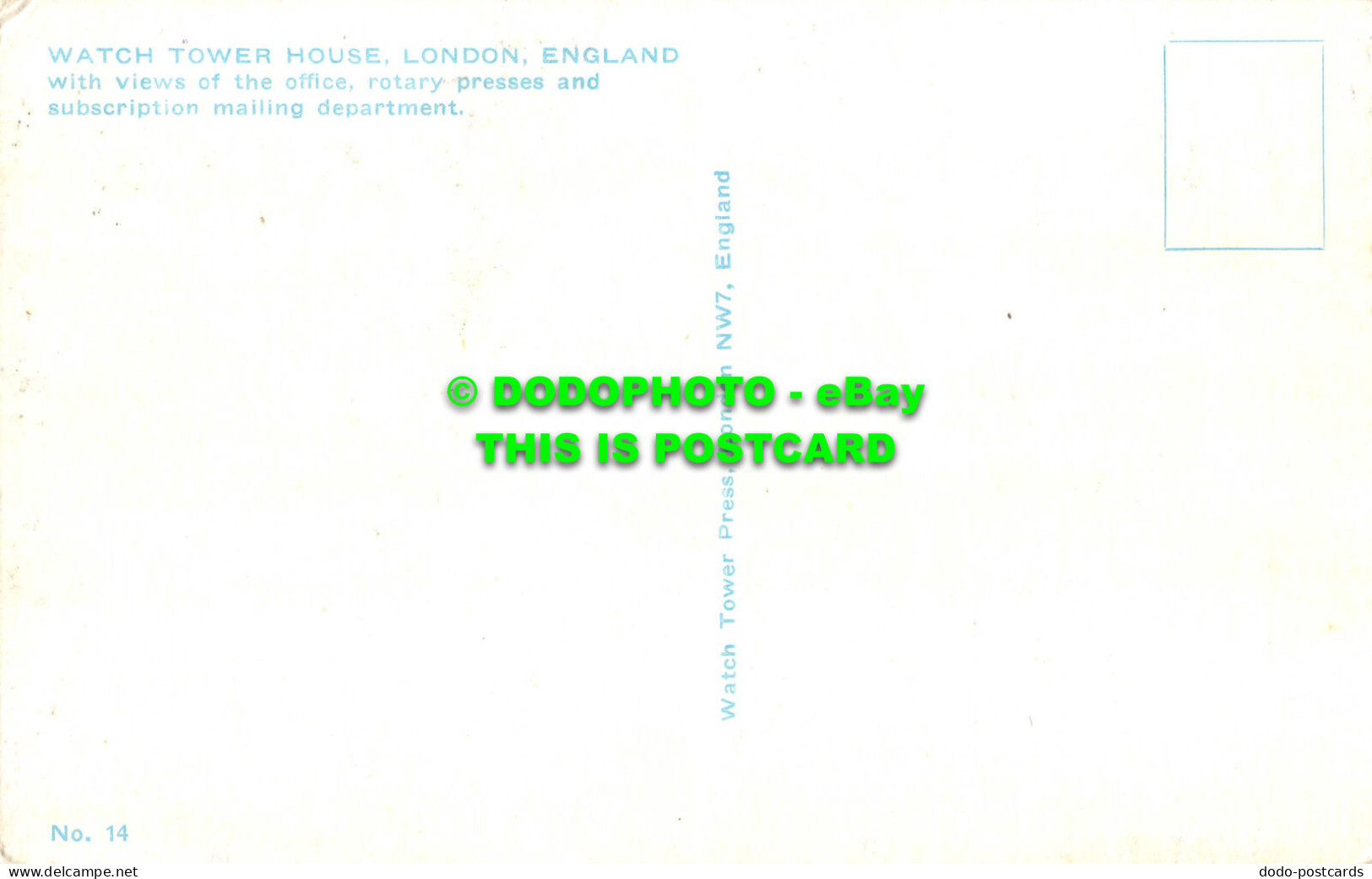 R531497 Watch Tower House. London. England. No. 14. Watch Tower Press. Multi Vie - Other & Unclassified