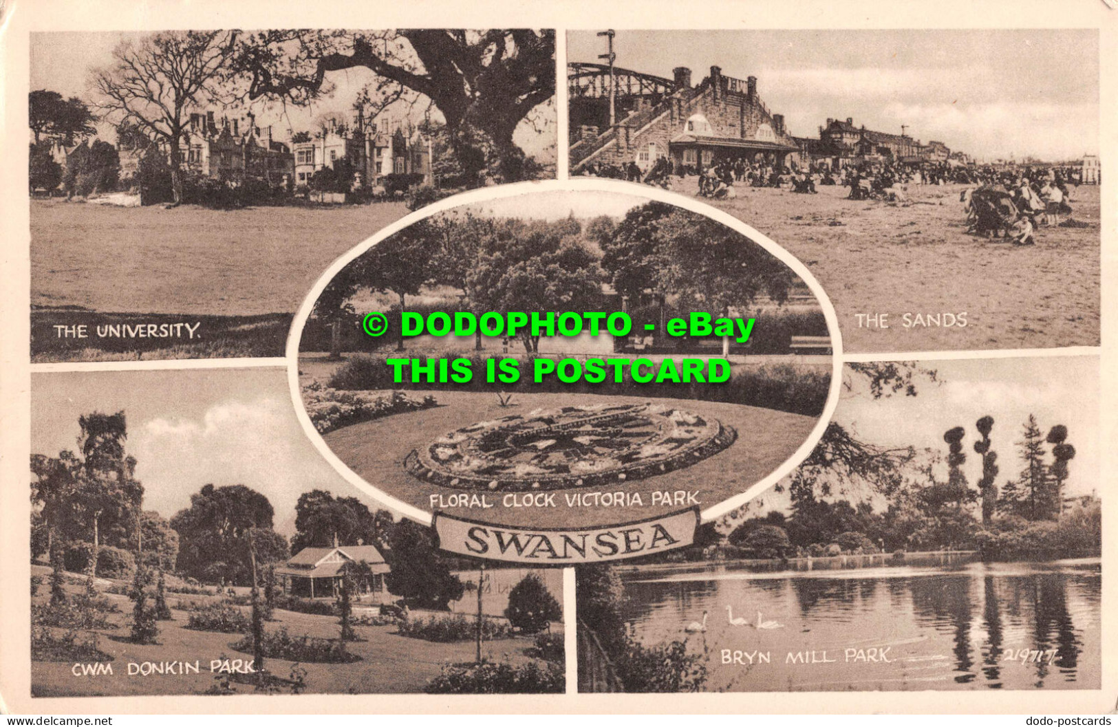 R531067 Swansea. 219717. Sepiatype. Valentines. Multi View - Monde