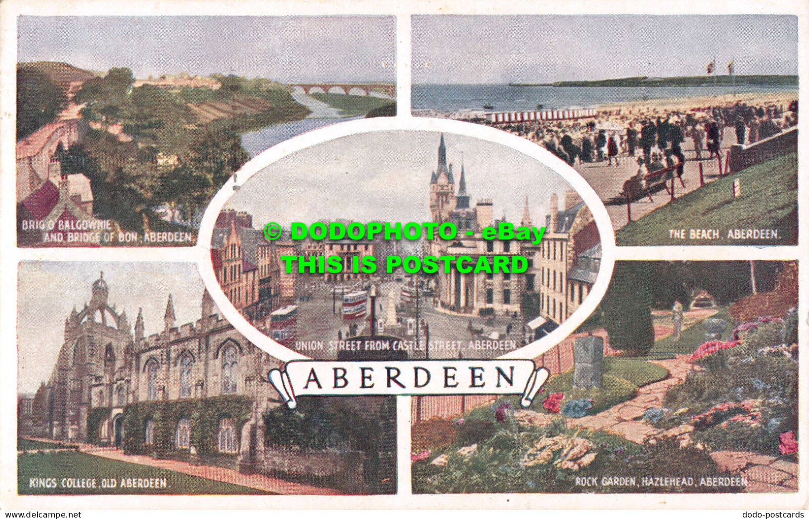 R531502 Aberdeen. Union Street From Castle Street. The Beach. Kings College. Dav - Monde