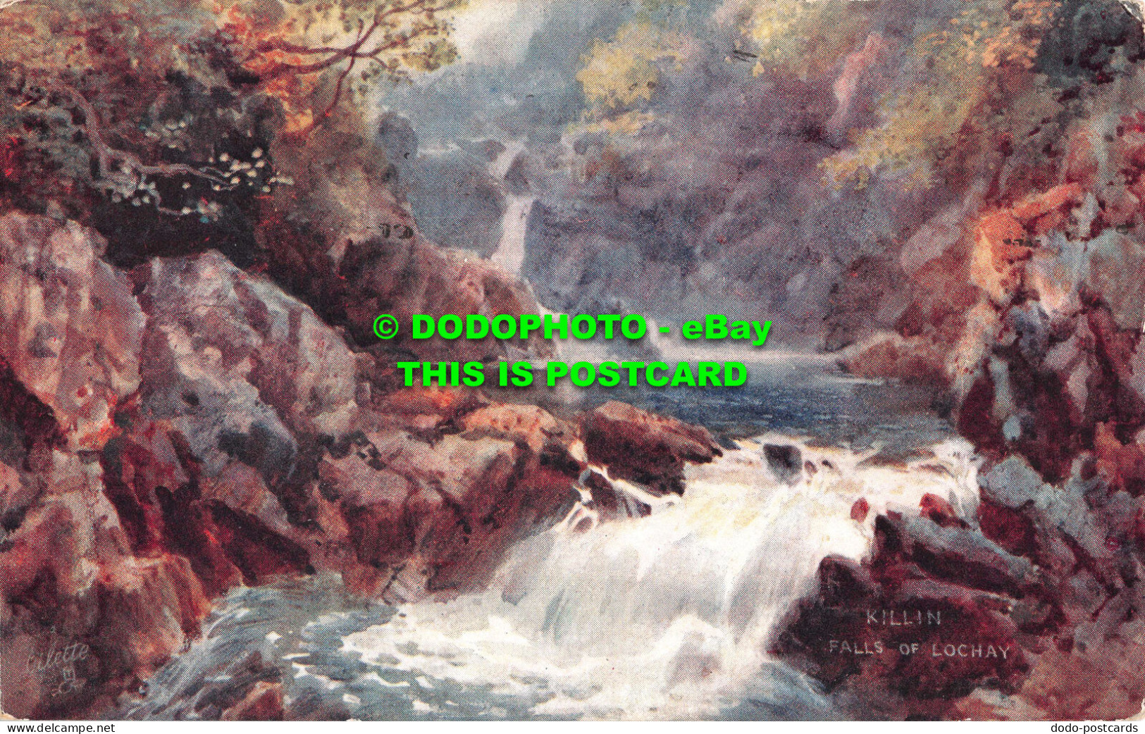 R531505 Killin. Falls Of Lochay. Bonnie Scotland. Tuck. Oilette. Postcard 7818. - Monde