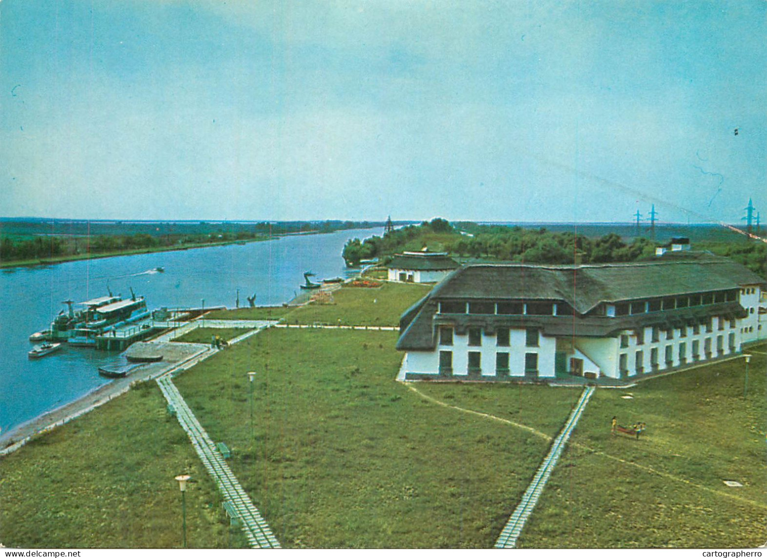 Navigation Sailing Vessels & Boats Themed Postcard Romania Danube Delta Crisan Harbour - Sailing Vessels