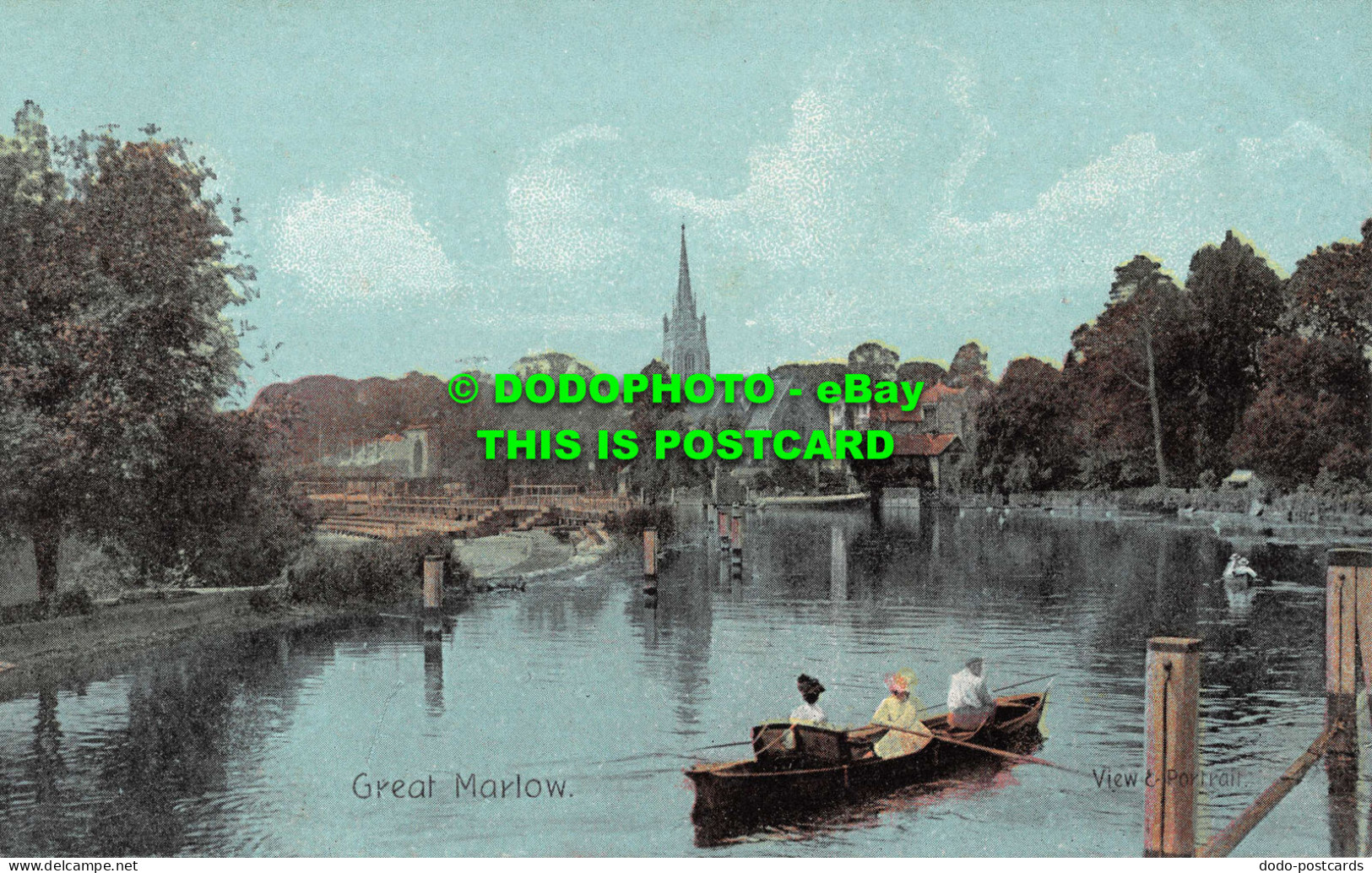 R531076 Great Marlow. View And Portrait. Fine Art Post Cards. Shureys Publicatio - Monde