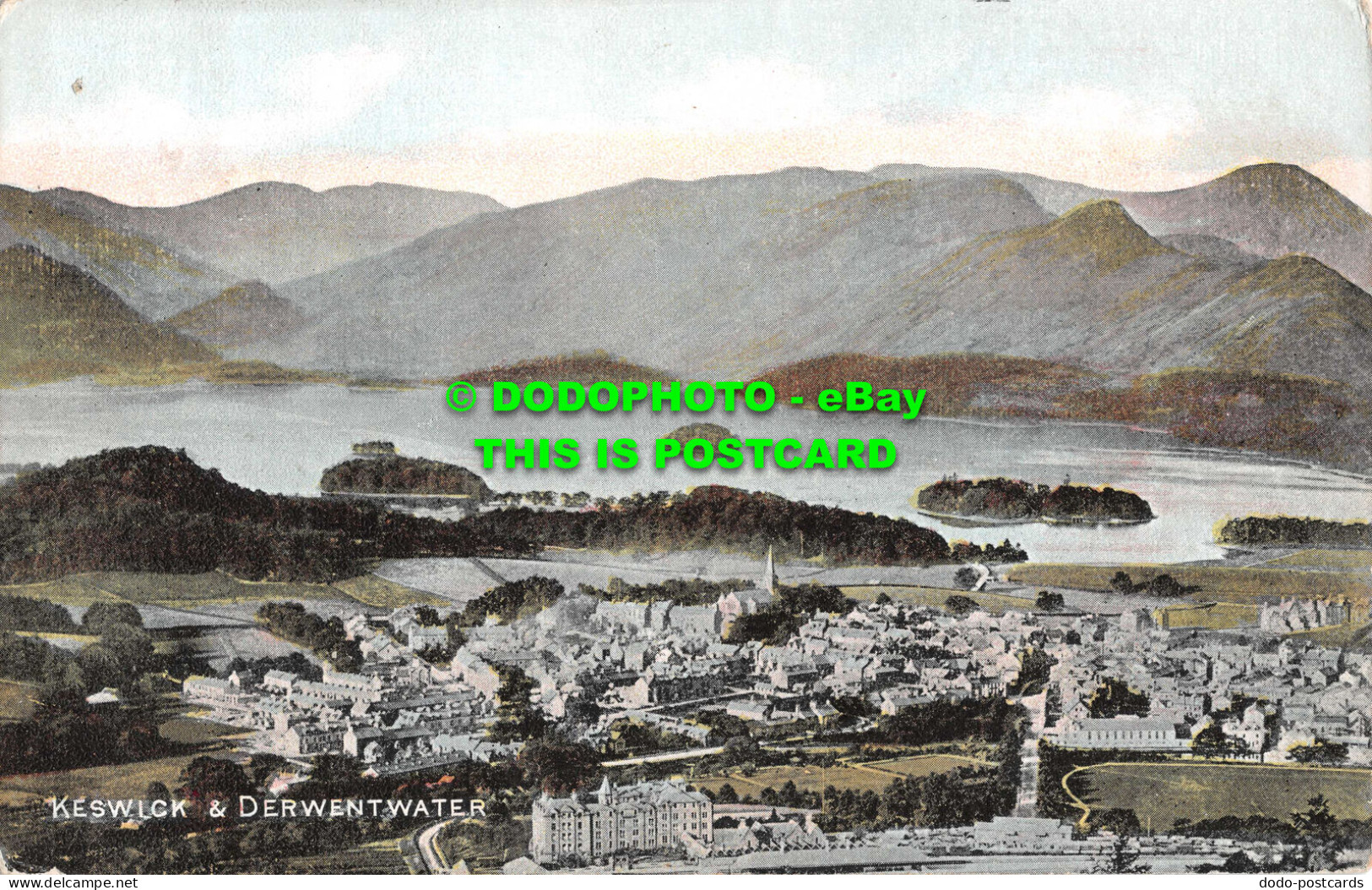 R530695 Keswick And Derwentwater. Art Publishing Company Glasgow. 1910 - Monde