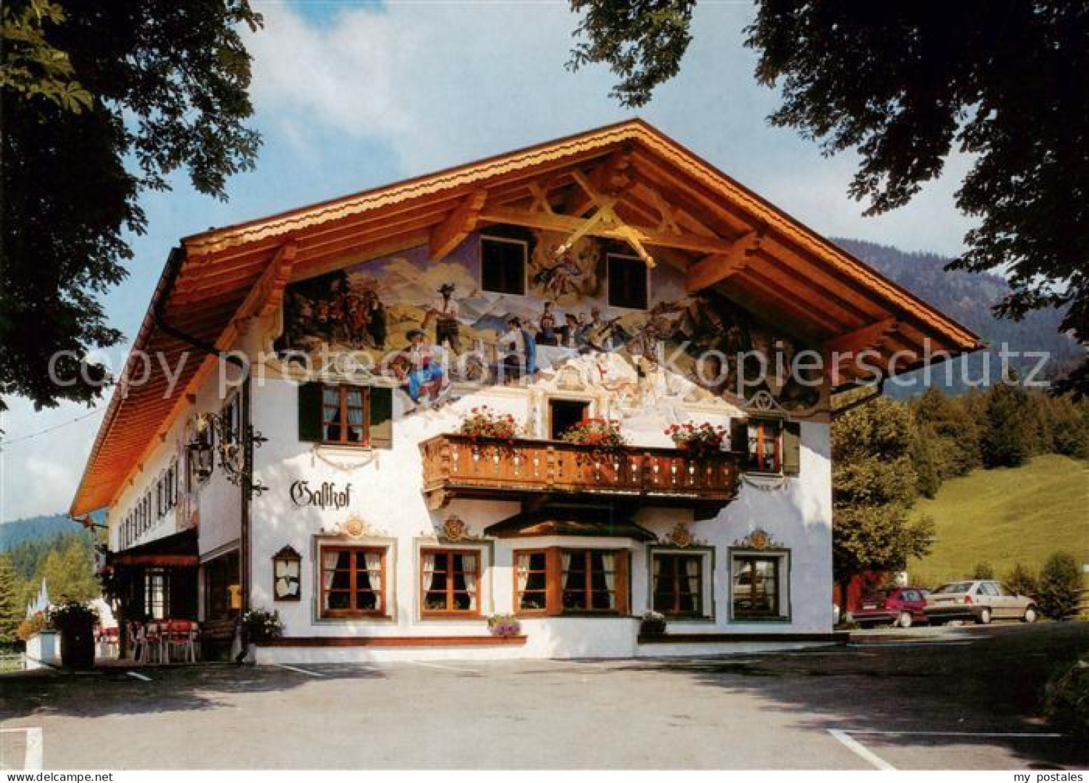 73788084 Garmisch-Partenkirchen Gasthof Kaltenbrunn Zum Schweizerbartl Fassadenm - Garmisch-Partenkirchen