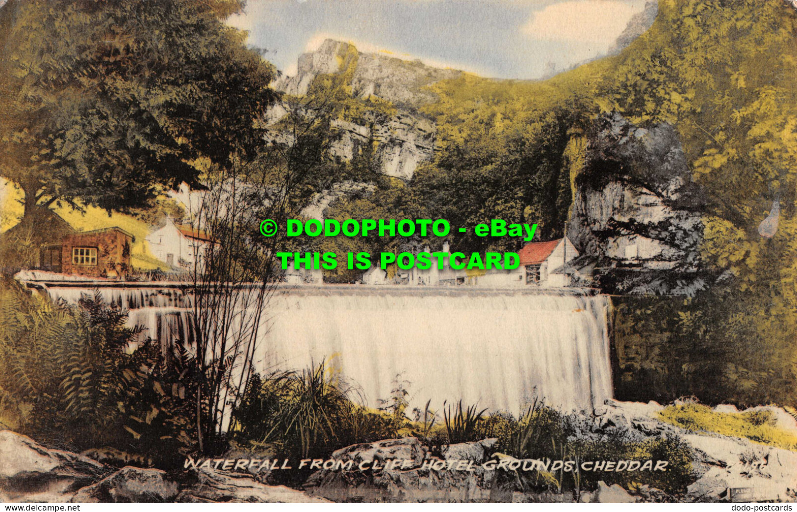 R531081 Waterfall From Cliff Hotel Grounds. Cheddar. Collo Colour. 4049V Style. - Monde