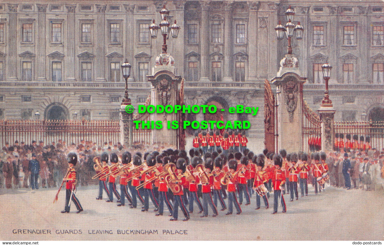 R530699 Grenadier Guards Leaving Buckingham Palace. Valentines Art Colour Postca - Monde