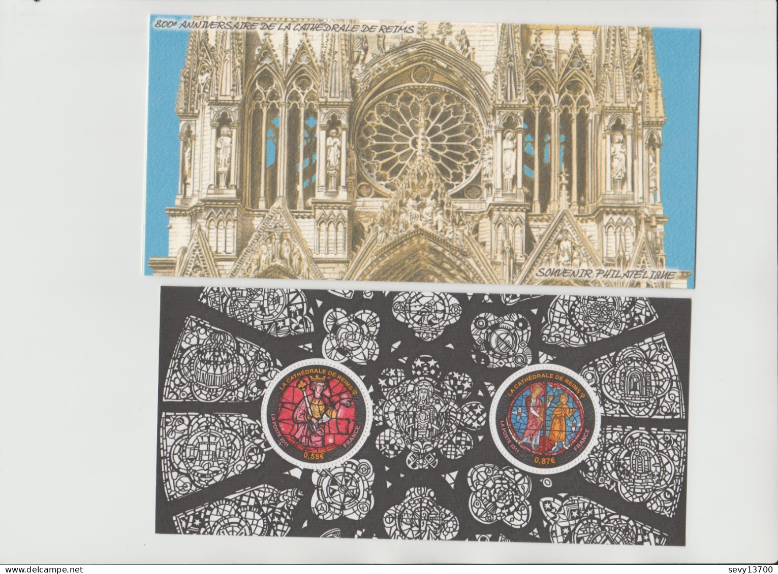 France 2011 Bloc Souvenir N° 58 - 800 ème Anniversaire De La Cathédrale De Reims - Souvenir Blocks & Sheetlets