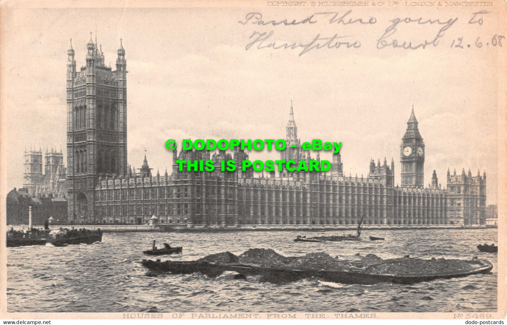 R530700 S. Hildesheimer. Houses Of Parliament From Thames. No. 5469 - Monde