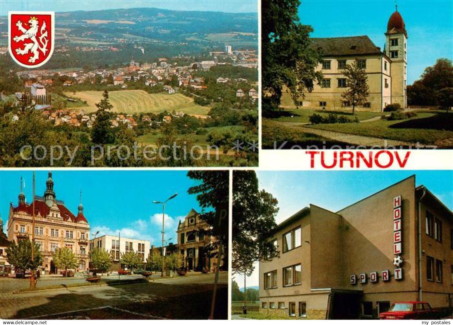 73788071 Turnov Turnau CZ Panorama Schloss Platz Zentrum Hotel Sport  - Czech Republic