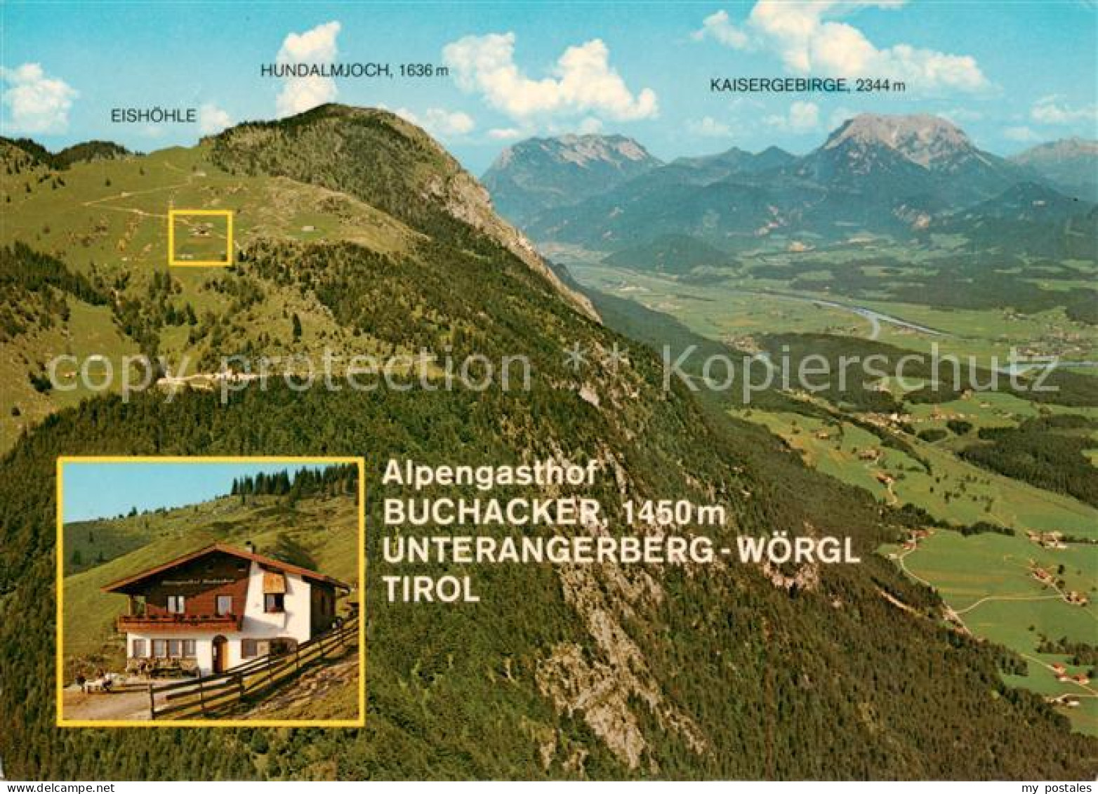 73788053 Unterangerberg Tirol AT Alpengasthof Buchacker Blick Zum Kaisergebirge  - Sonstige & Ohne Zuordnung