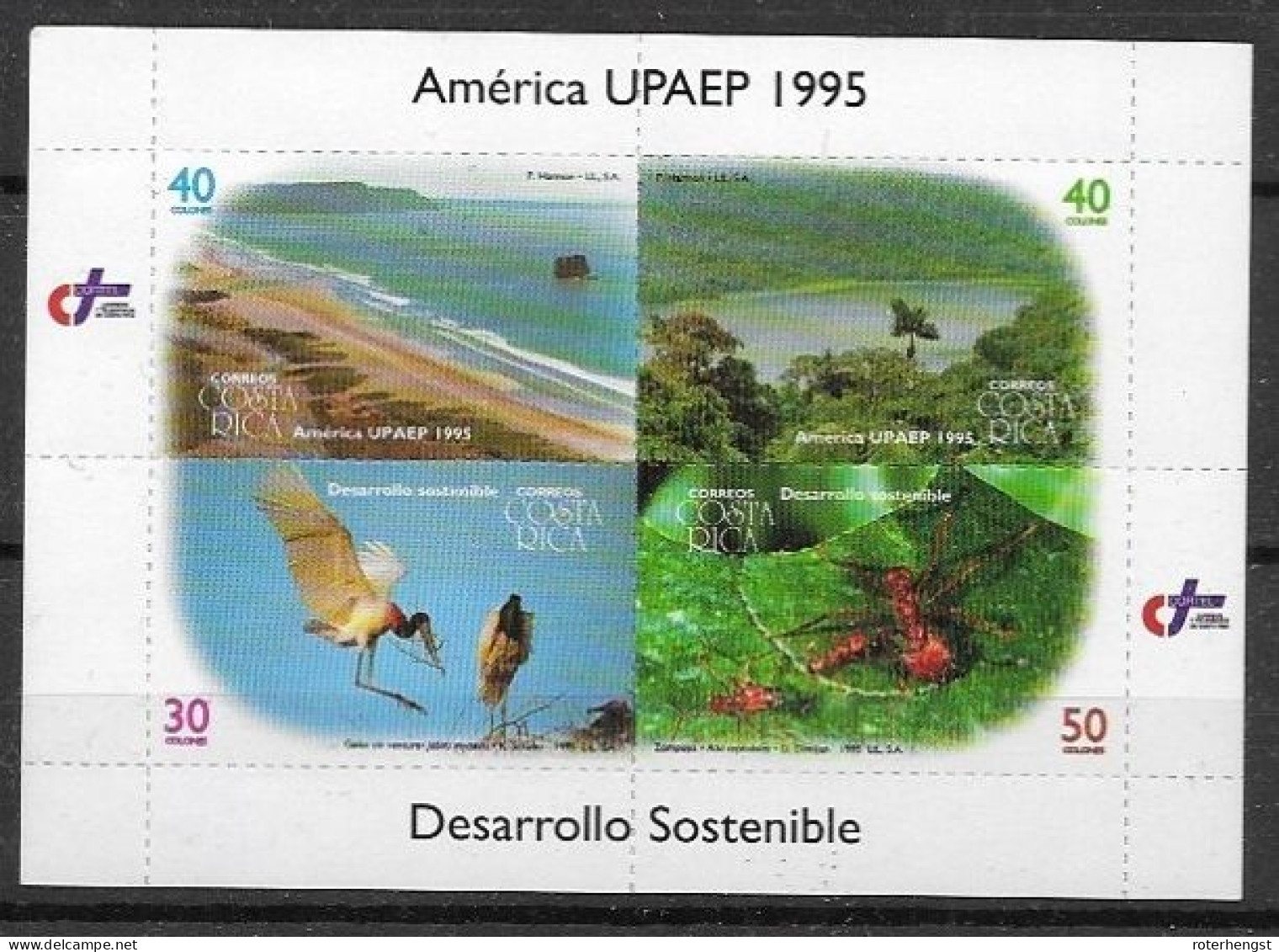 Costa Rica Mnh ** 1995 Nature Protection - Costa Rica