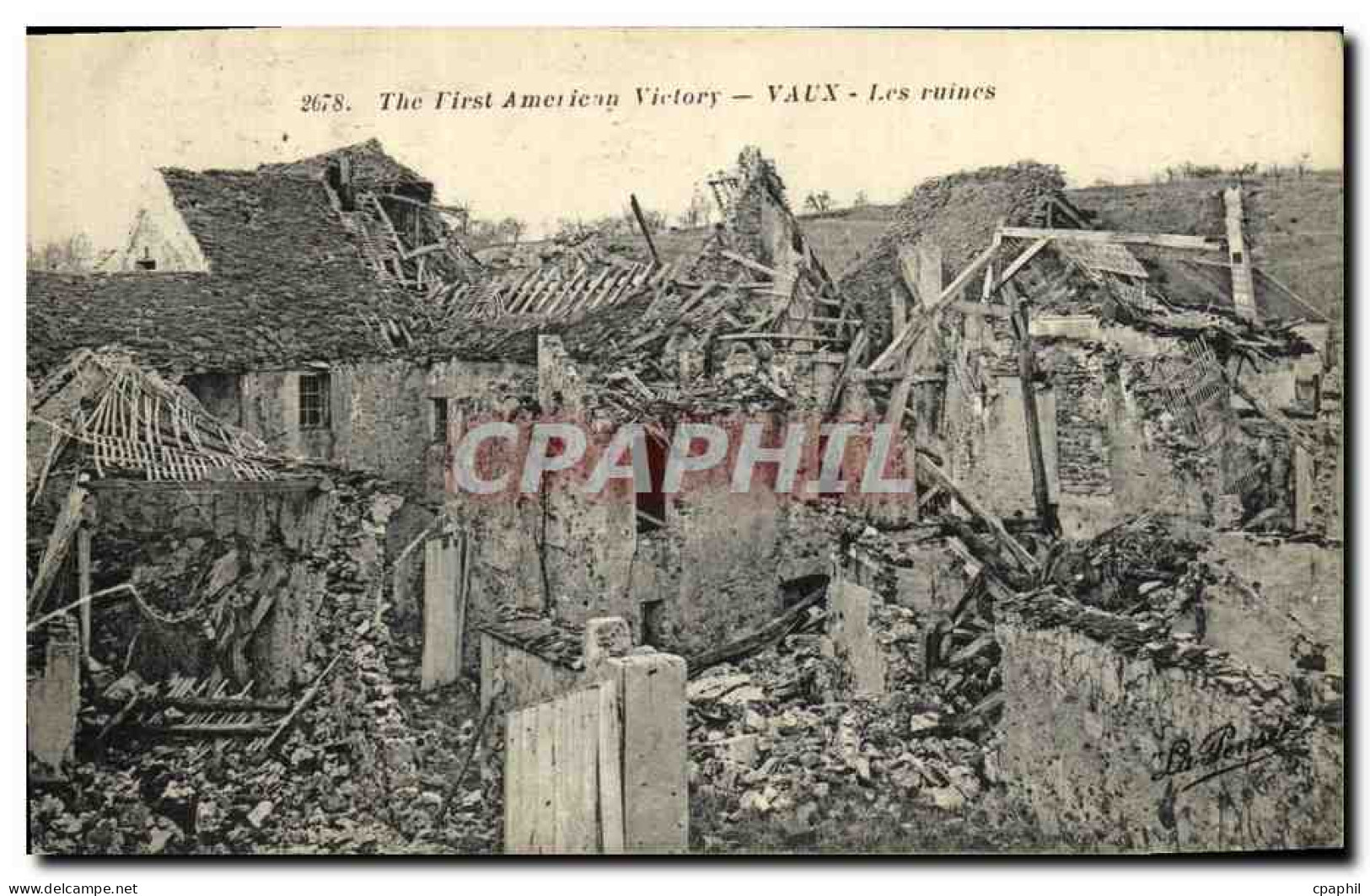 CPA Militaria Vaux Les Ruines - Weltkrieg 1914-18