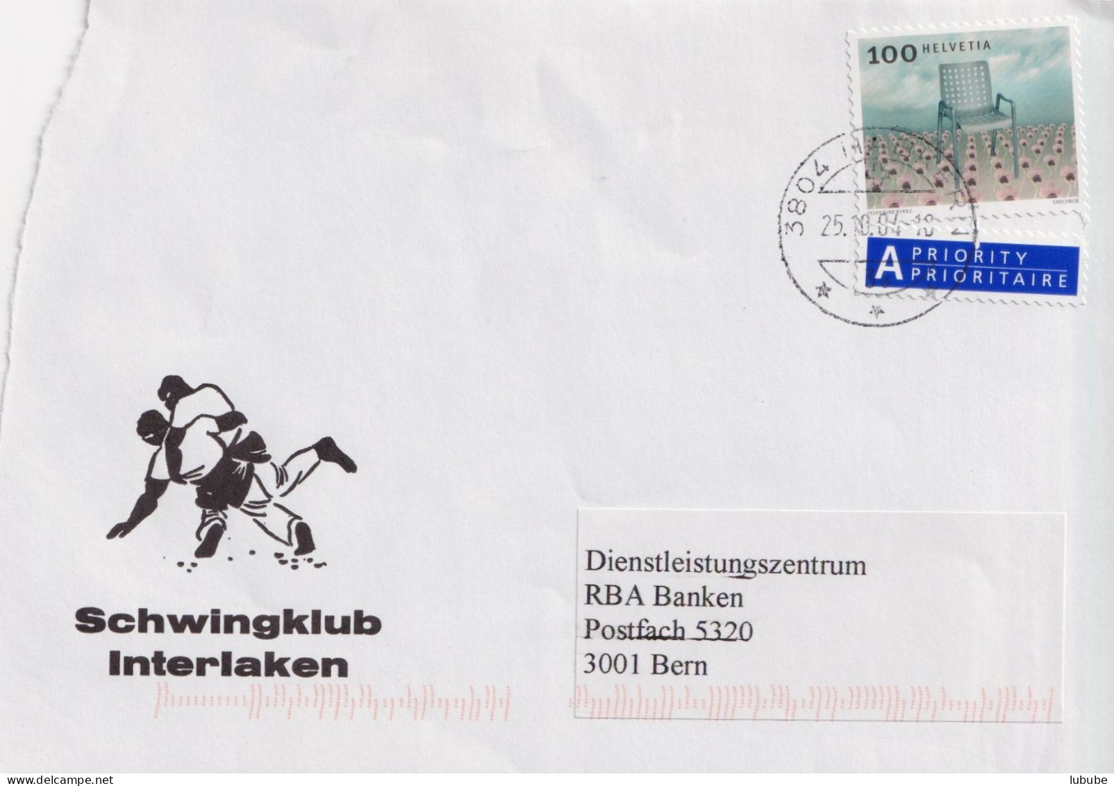 Motiv Briefvs  "Schwingclub Interlaken"       2004 - Covers & Documents