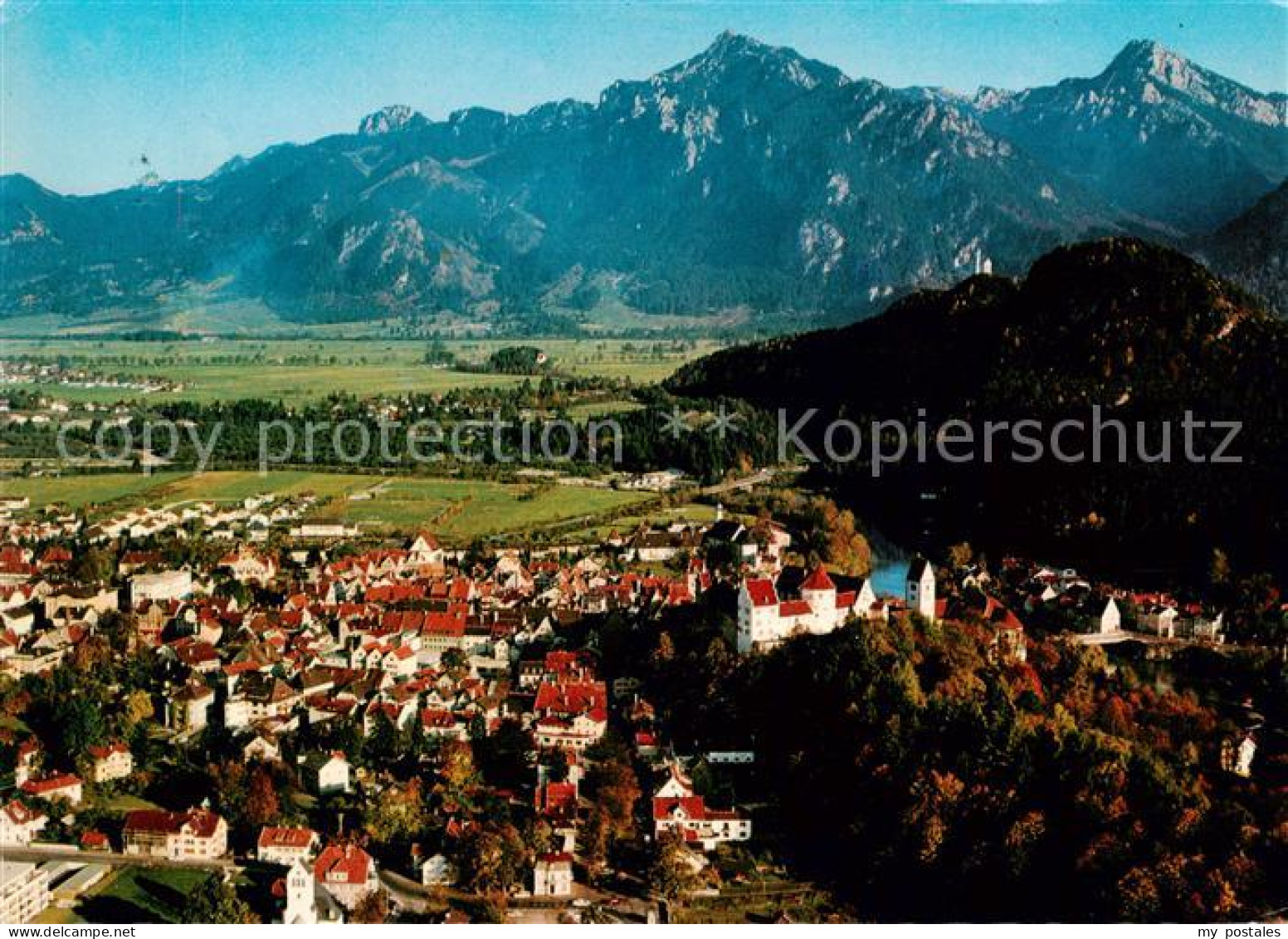 73788029 Fuessen Allgaeu Panorama Hoehenluftkurort Kneippkurort Schloss Allgaeue - Fuessen