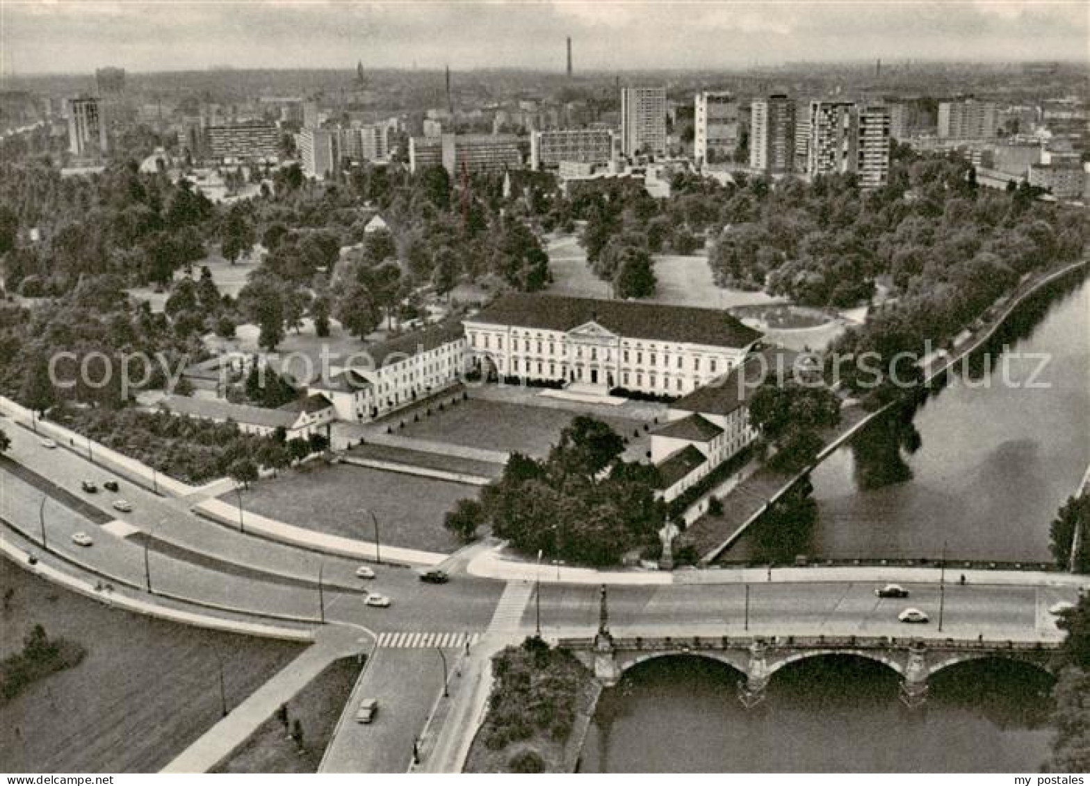 73788017 Berlin Schloss Bellevue Mit Hansaviertel Berlin - Sonstige & Ohne Zuordnung