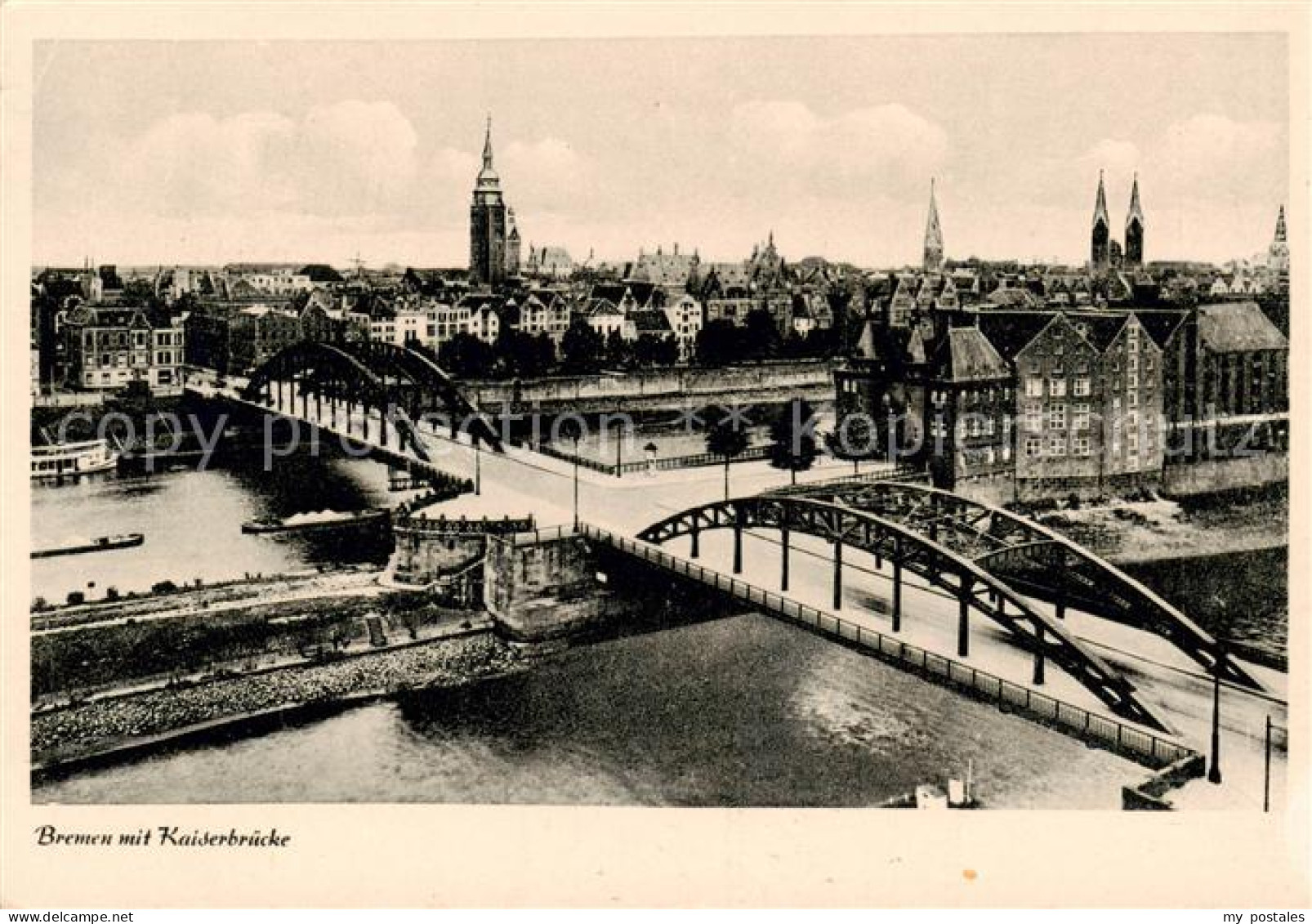 73788014 Bremen Stadtpanorama Kaiserbruecke Ueber Die Weser Bremen - Bremen