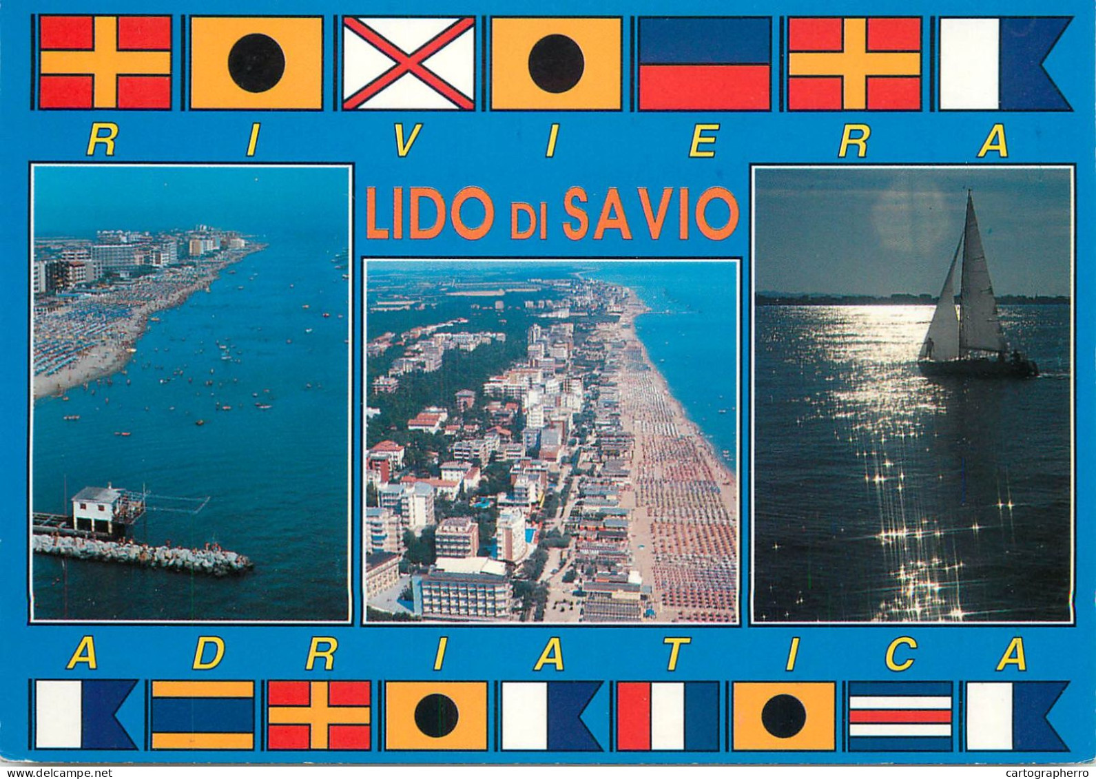 Navigation Sailing Vessels & Boats Themed Postcard Lido Di Savio Adriatica - Velieri