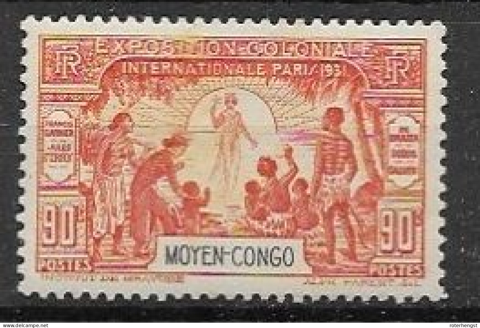 Moyen Congo 1931 Mh * 5 Euros - Ongebruikt