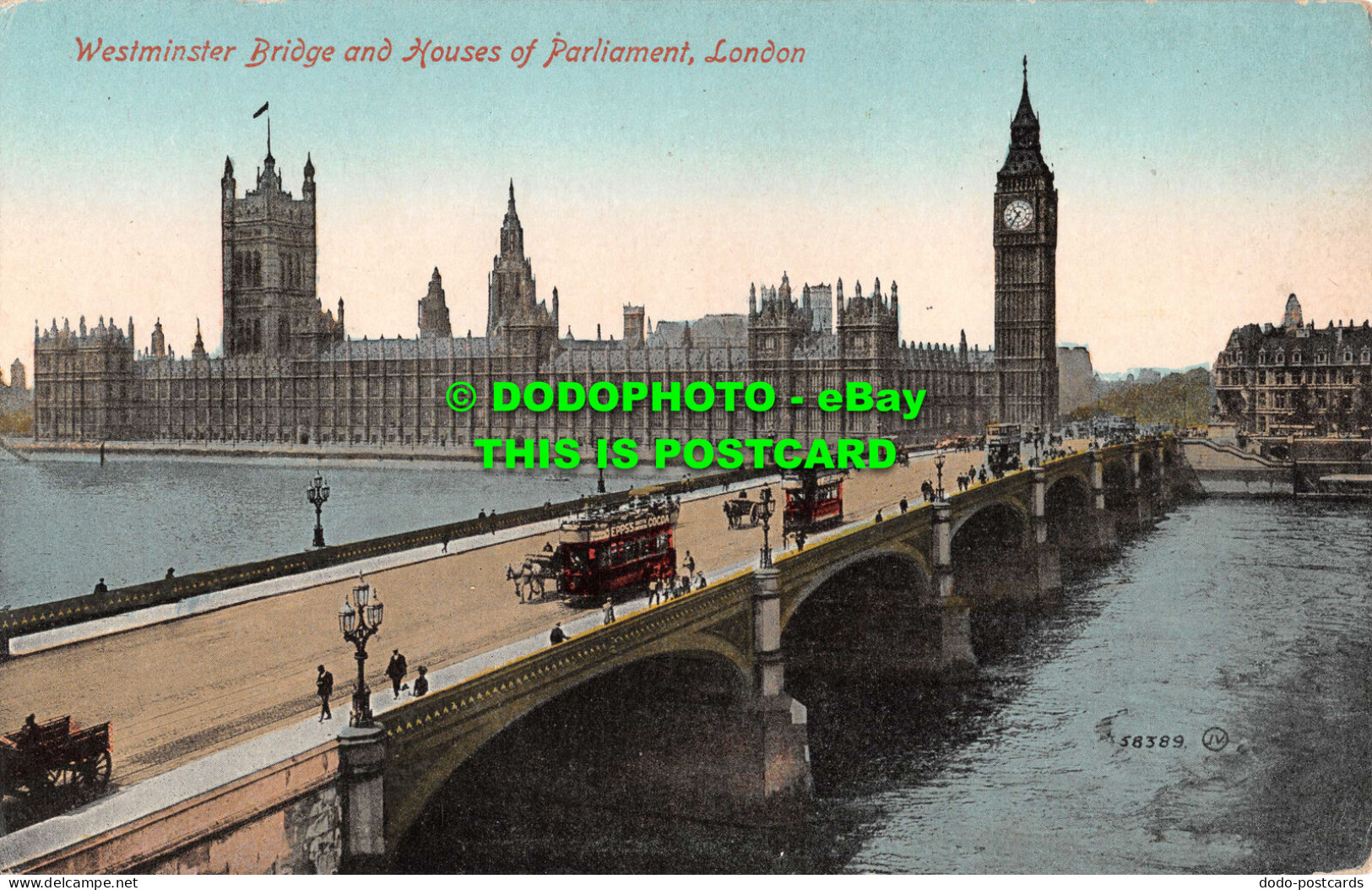 R531547 London. Westminster Bridge And Houses Of Parliament. Valentines Series - Autres & Non Classés