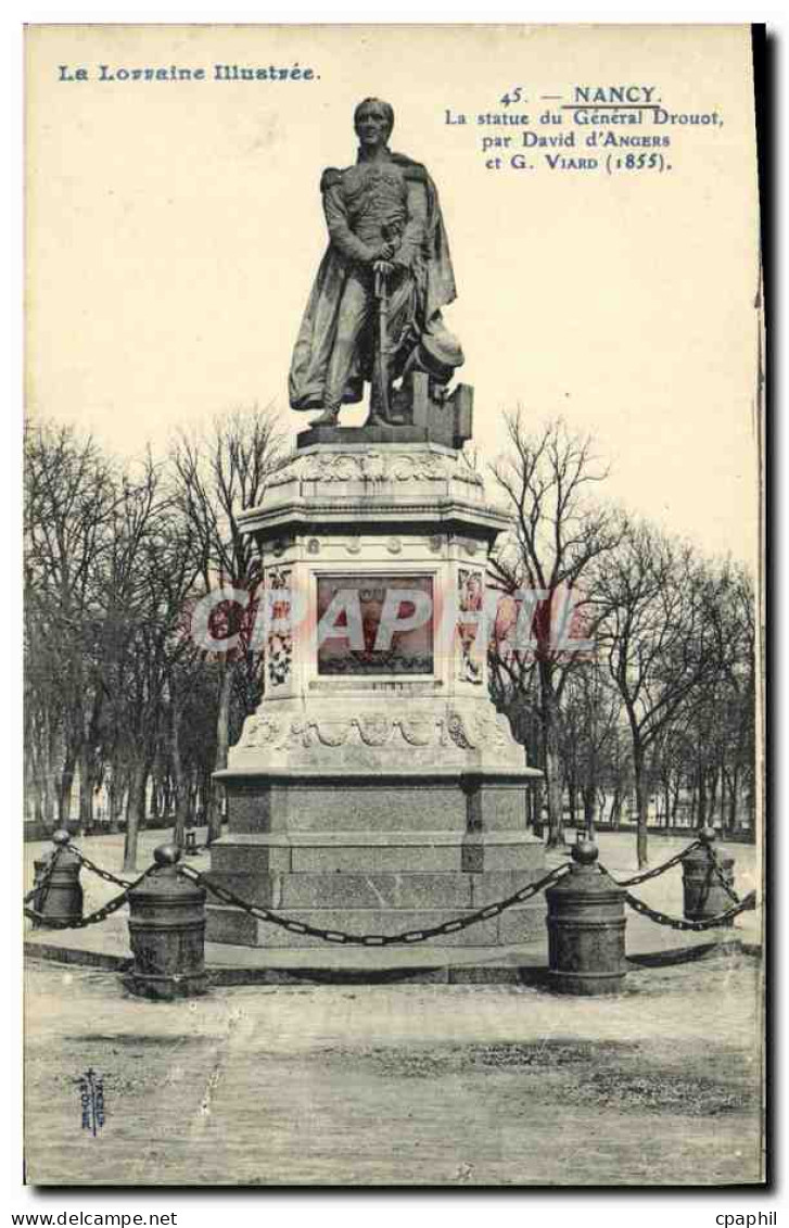 CPA Nancy La Statue Du General Drouot Par David D Angers Et G Viard - Nancy