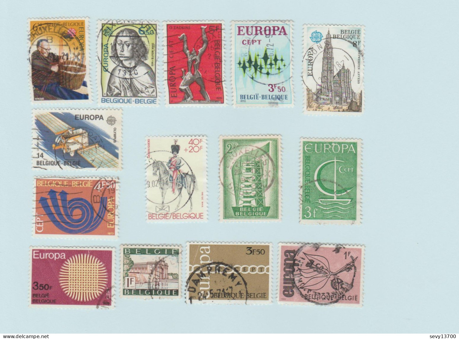 Belgique Lot 49 Timbres - Autres & Non Classés