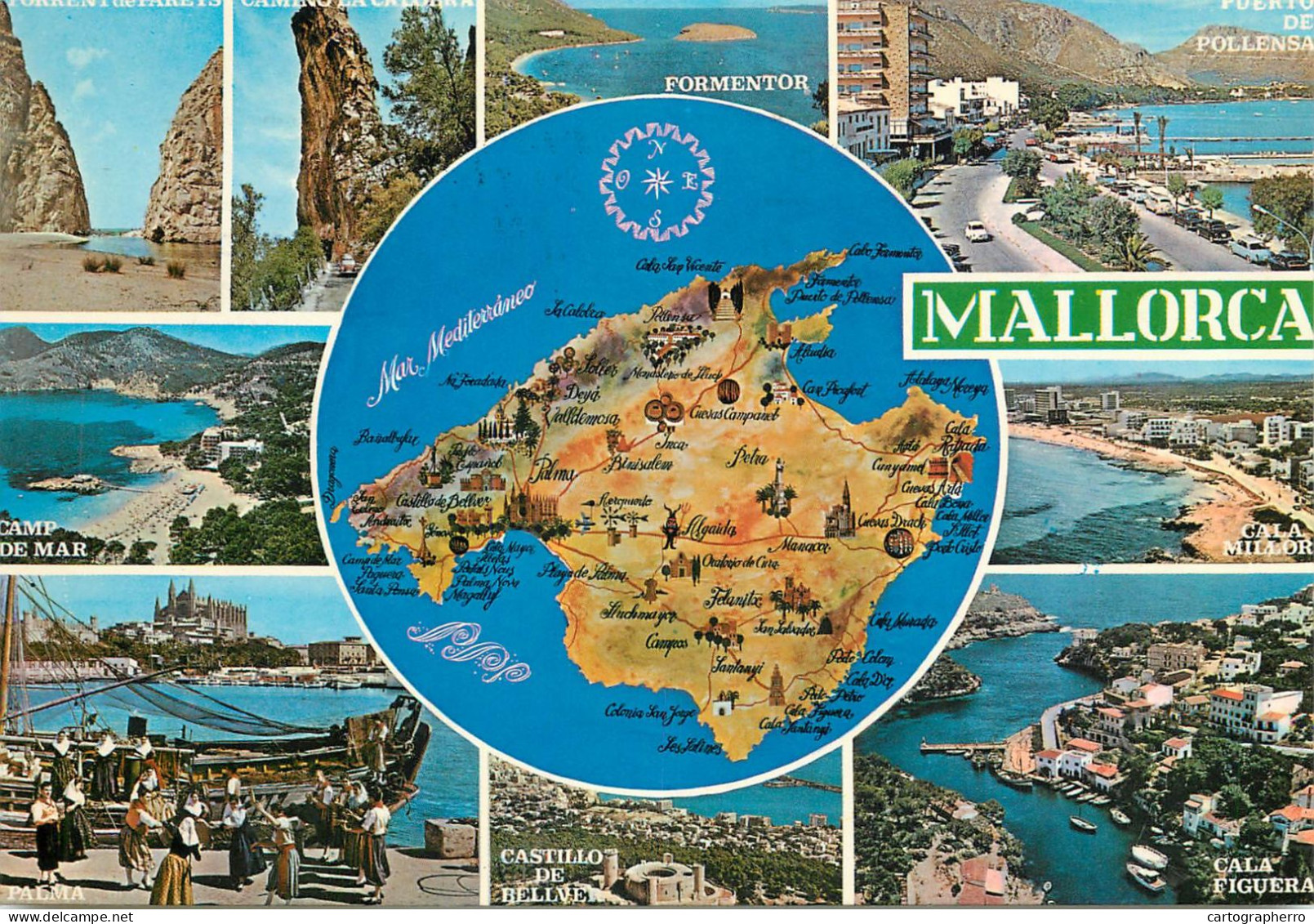 Navigation Sailing Vessels & Boats Themed Postcard Spain Mallorca - Voiliers