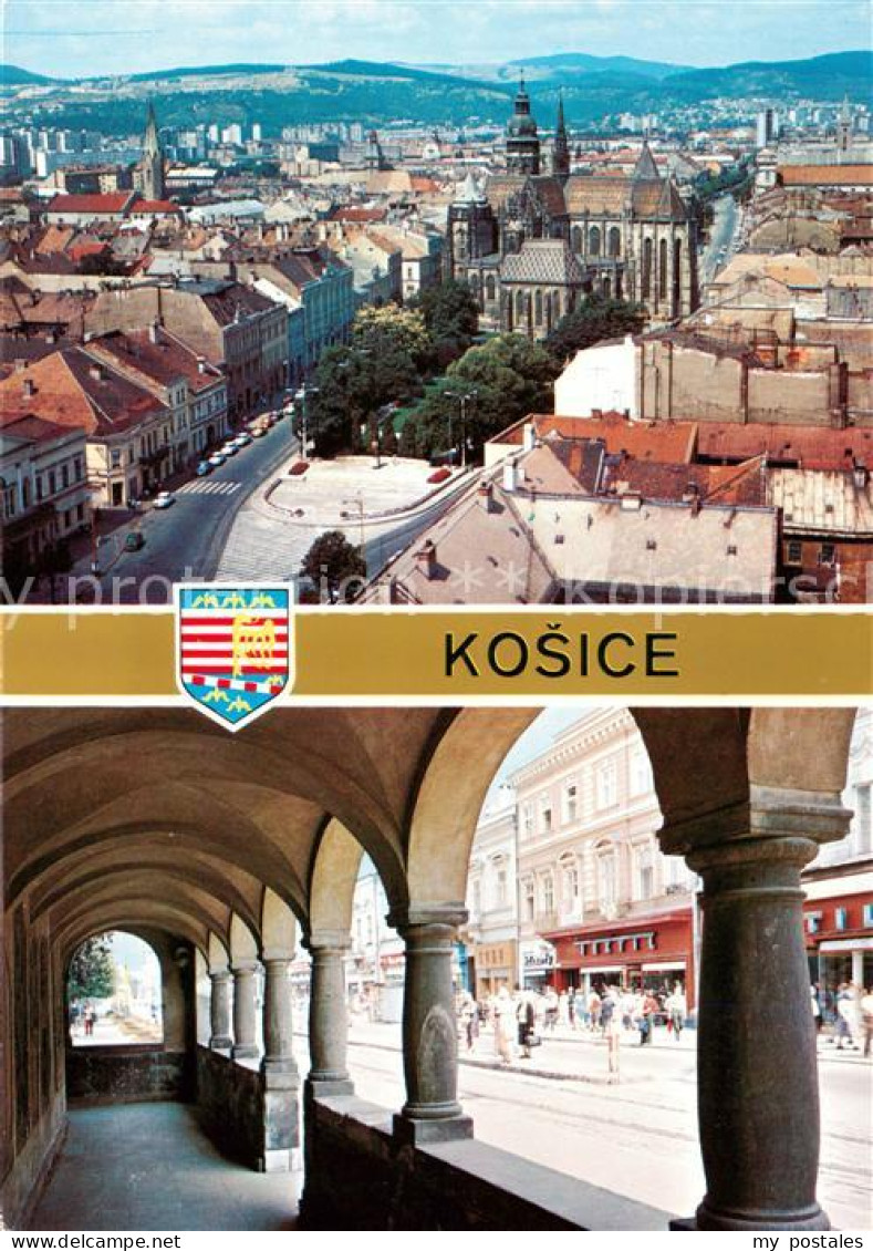 73787935 Kosice Kassa Kaschau Slovakia Stadtpanorama Kirche Arkaden Innenstadt  - Slowakei