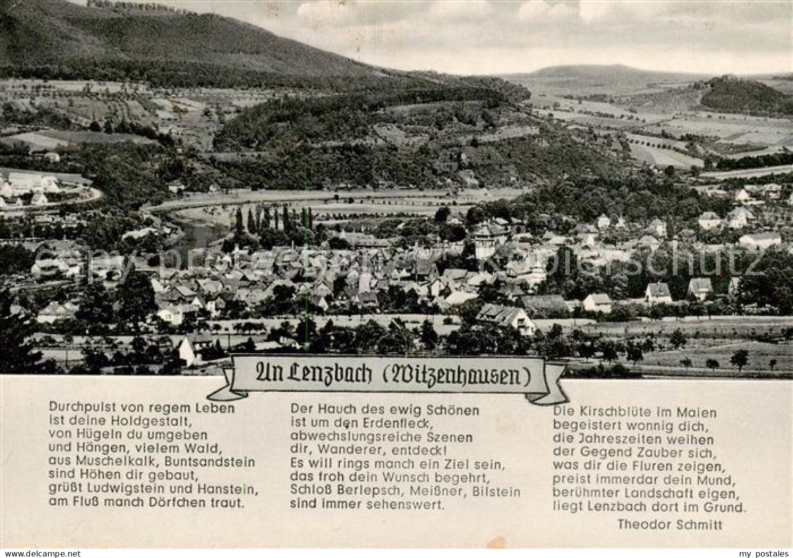 73787912 Witzenhausen Panorama Gedicht Theodor Schmitt Witzenhausen - Witzenhausen