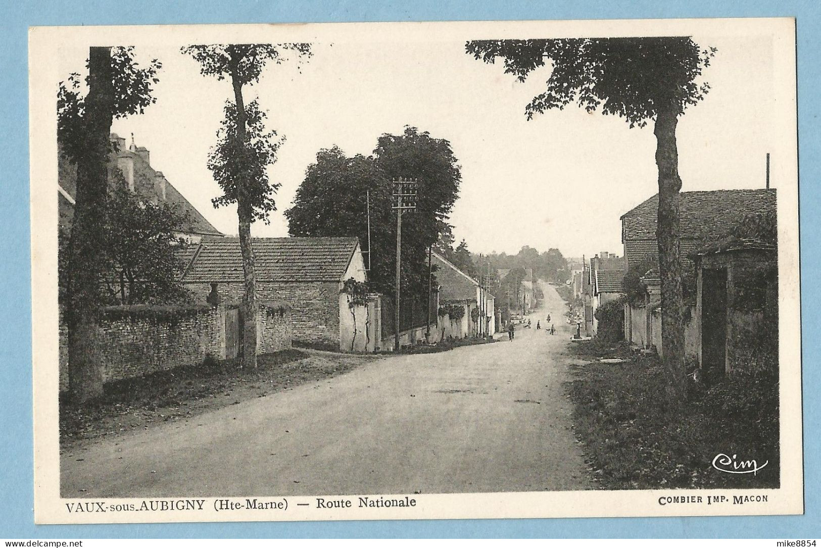 0668   CPA   VAUX-sous-AUBIGNY   (Haute-Marne)  Route Nationale   ++++++++ - Sonstige & Ohne Zuordnung