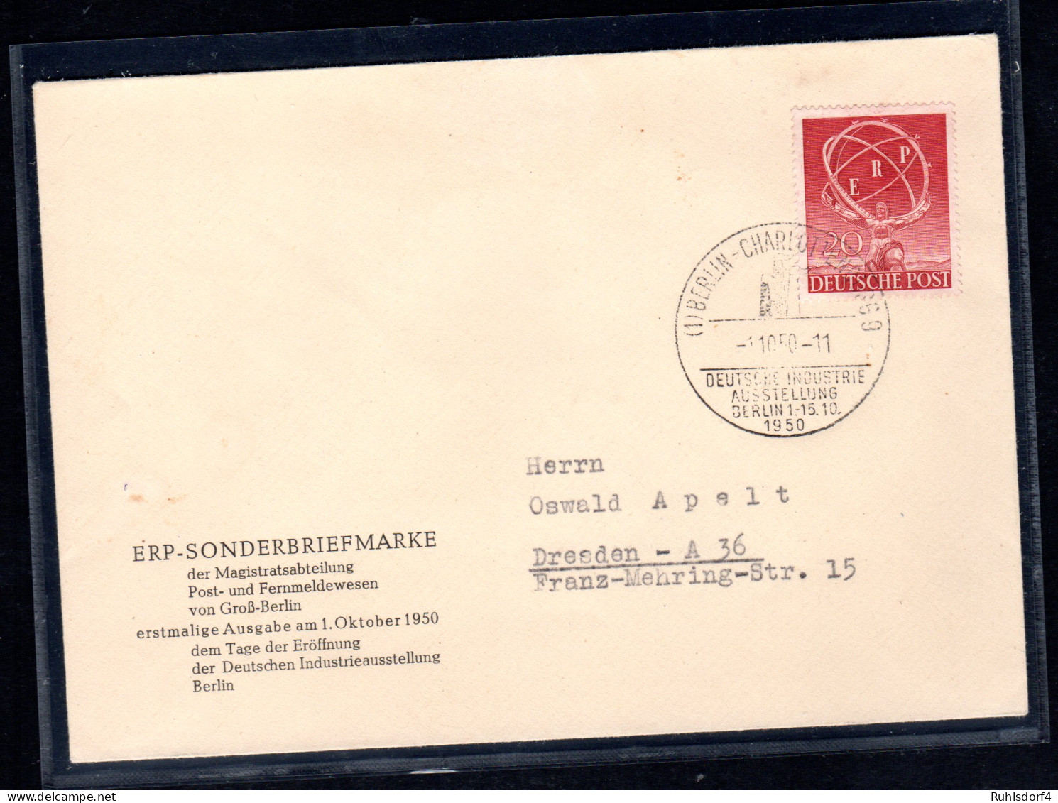 Berlin-FDC: ERP. (Nr. 71) - Other & Unclassified