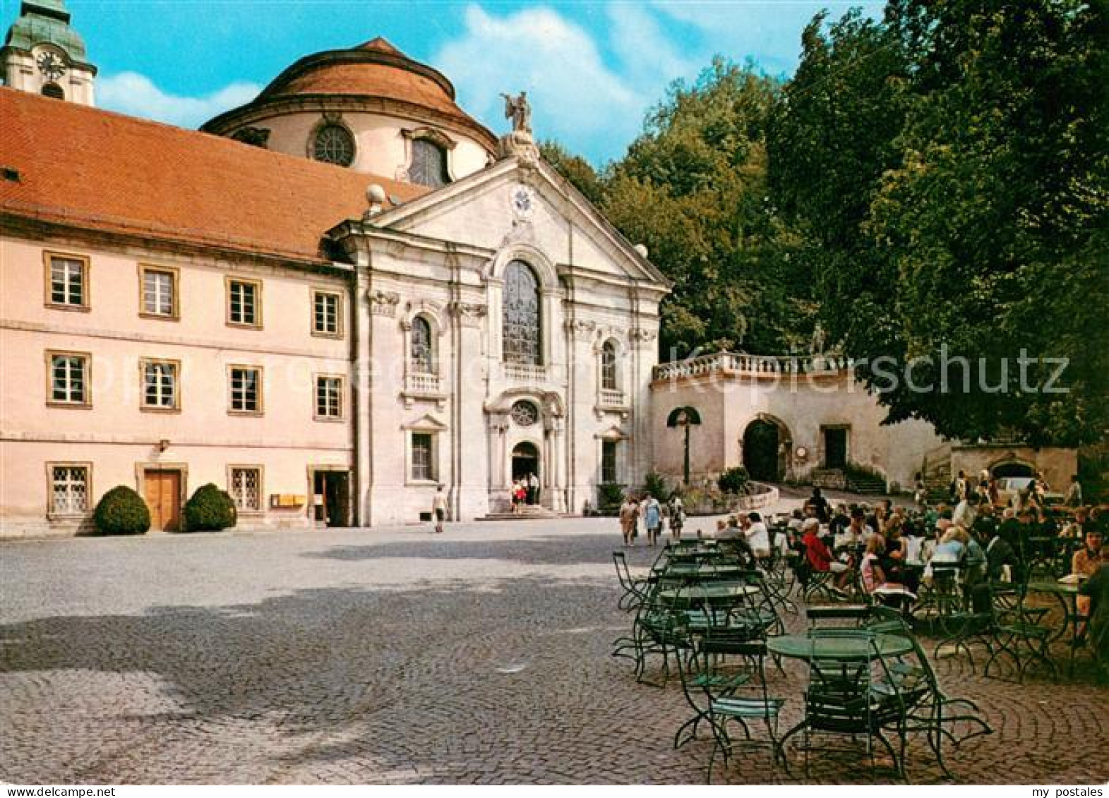 73787840 Weltenburg Kelheim Benediktinerabtei Asamkirche Klosterhof Weltenburg K - Kelheim