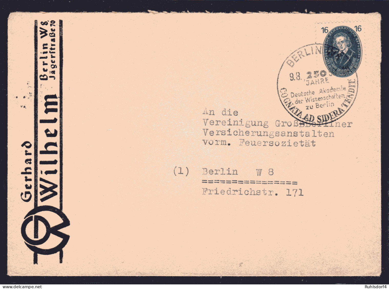 DDR, Orts-Brief Mit EF. Mi.-Nr. 267 - Storia Postale