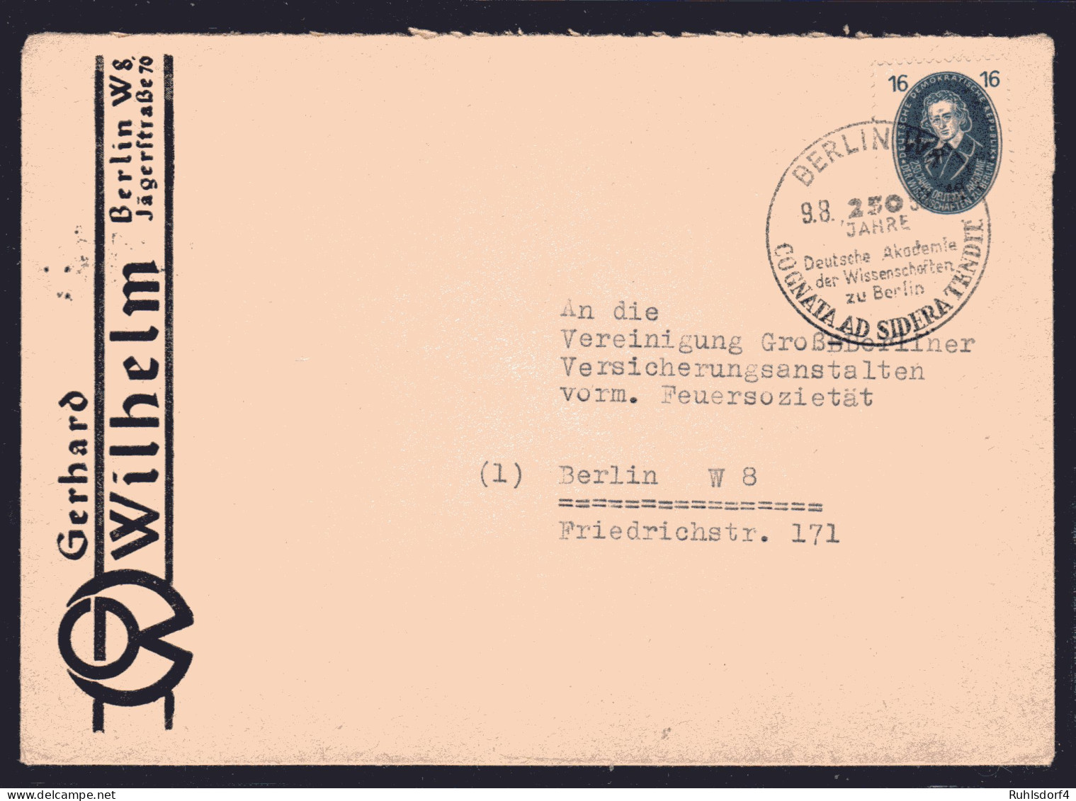 DDR, Orts-Brief Mit EF. Mi.-Nr. 267 - Covers & Documents