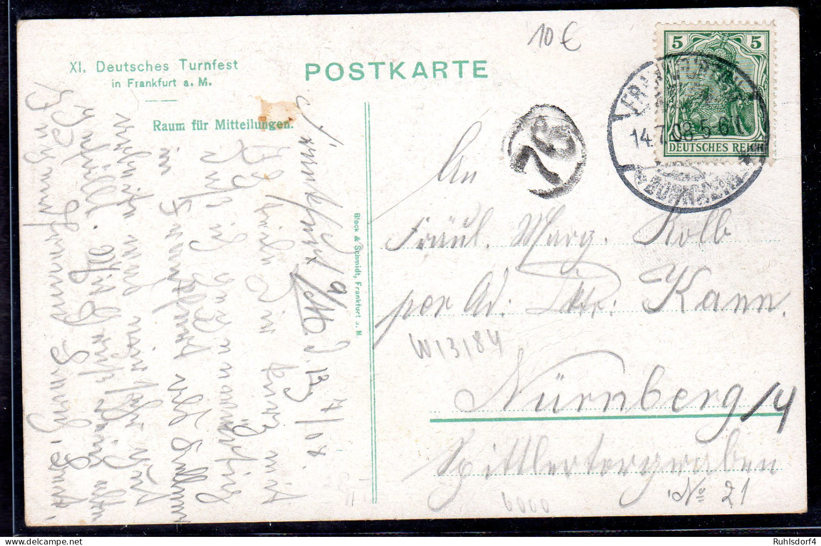 11. Deutsches Turnfest 1908 Frankfurt A. M. - Other & Unclassified