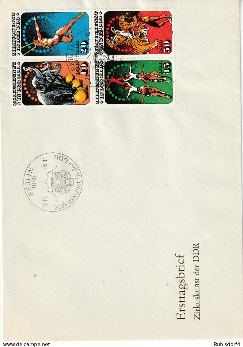 DDR, FDC Zus.-dr. "Zirkuskunst In Der DDR"  (2) - Altri & Non Classificati