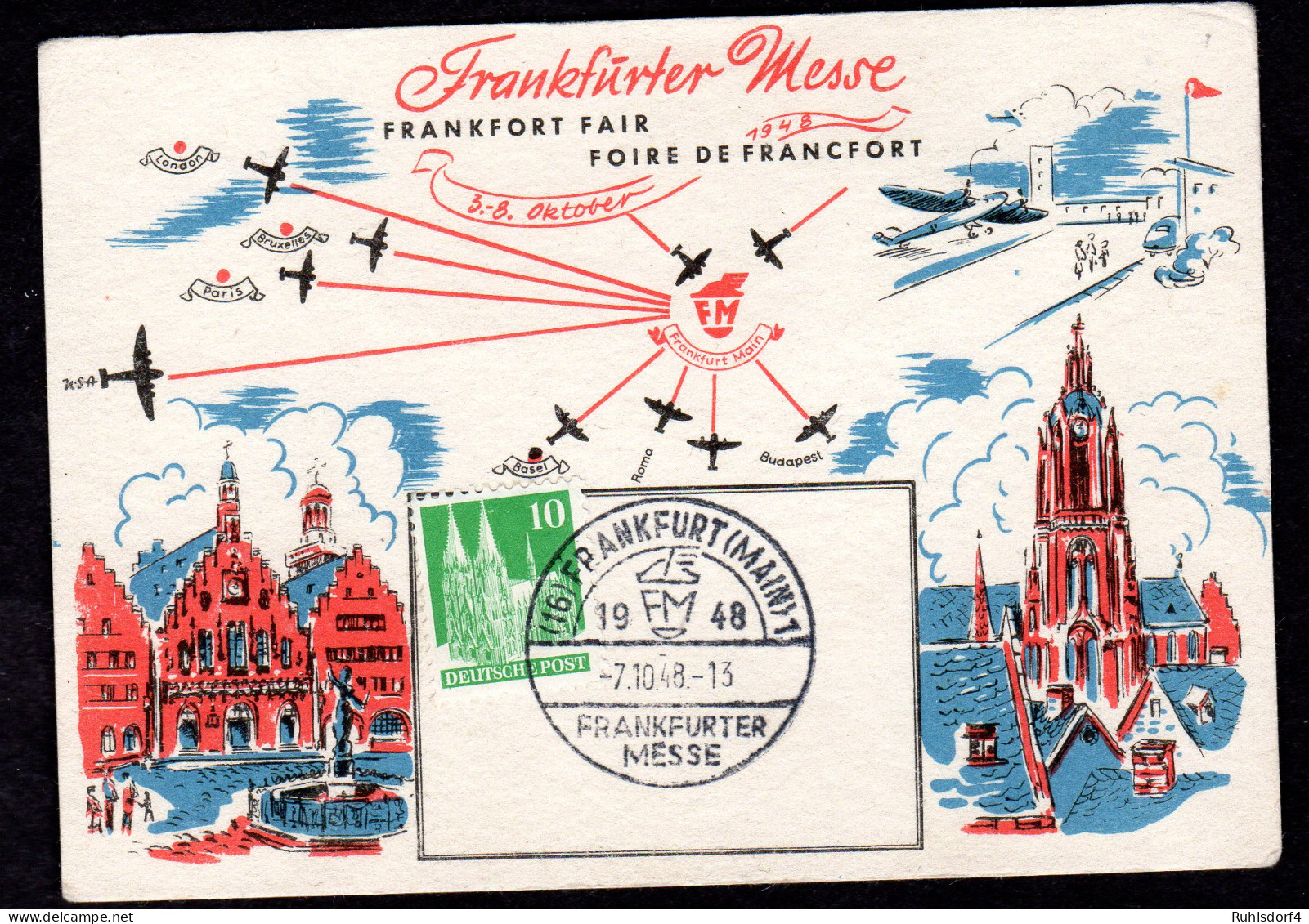 Ereigniskarte, Frankfurter Messe 1948 - Otros & Sin Clasificación