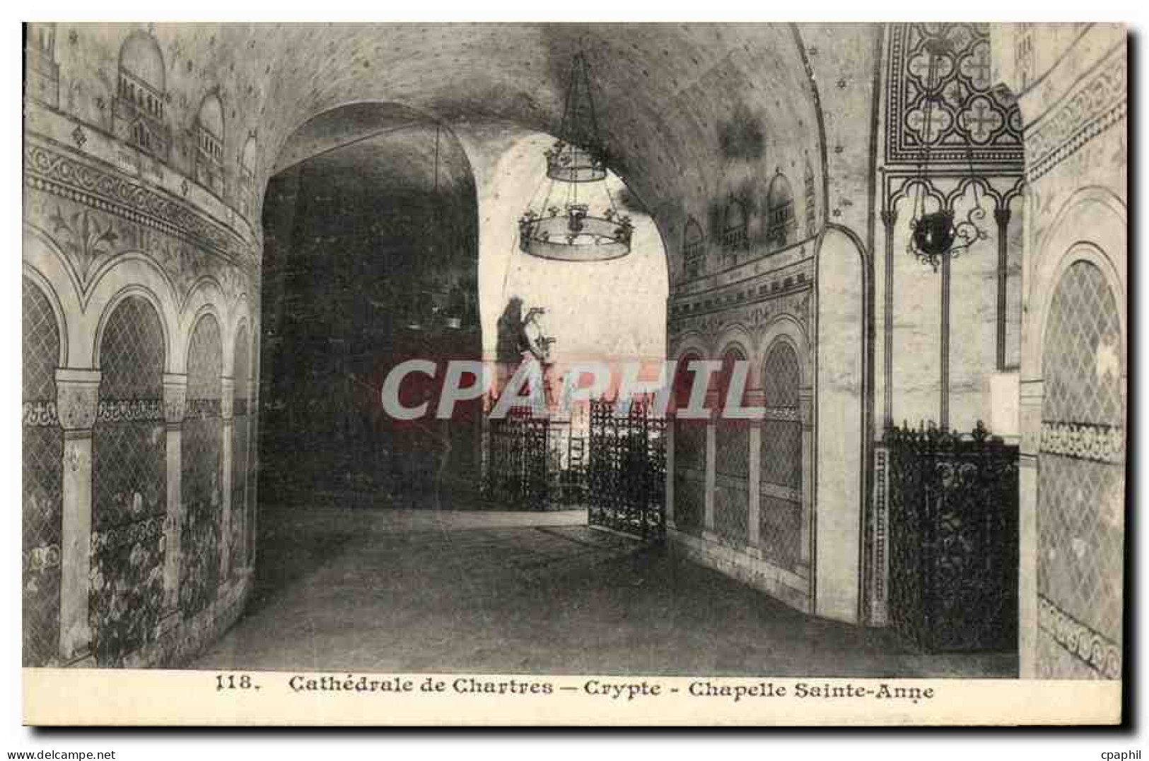 CPA Cathedrale De Chartres Crypte Chapelle Sainte  - Chartres