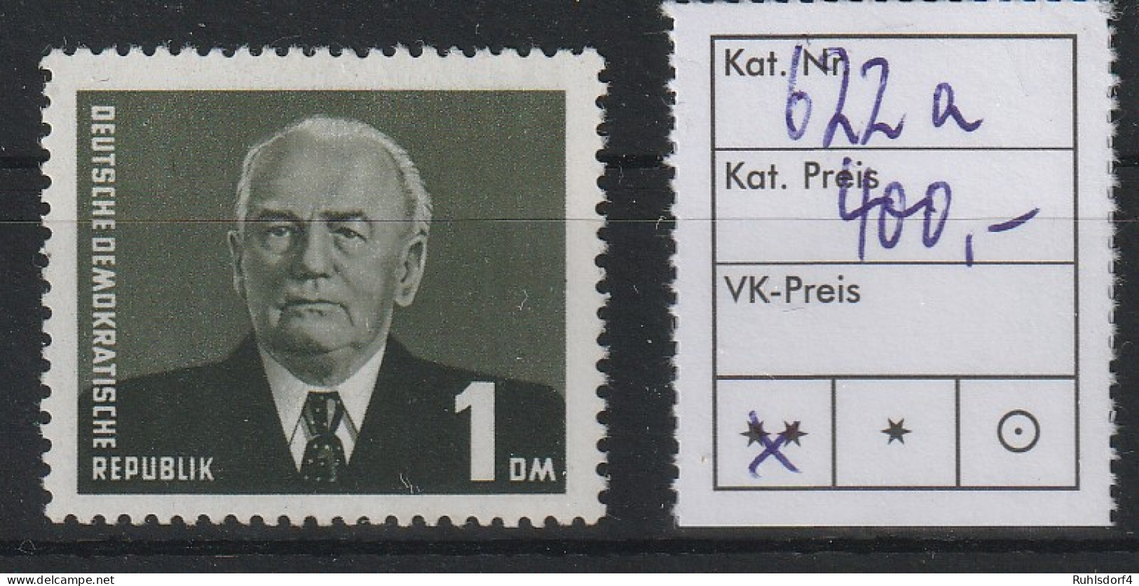 DDR 1 DM Pieck IV In A-Farbe; **, Befund Mayer - Abarten Und Kuriositäten