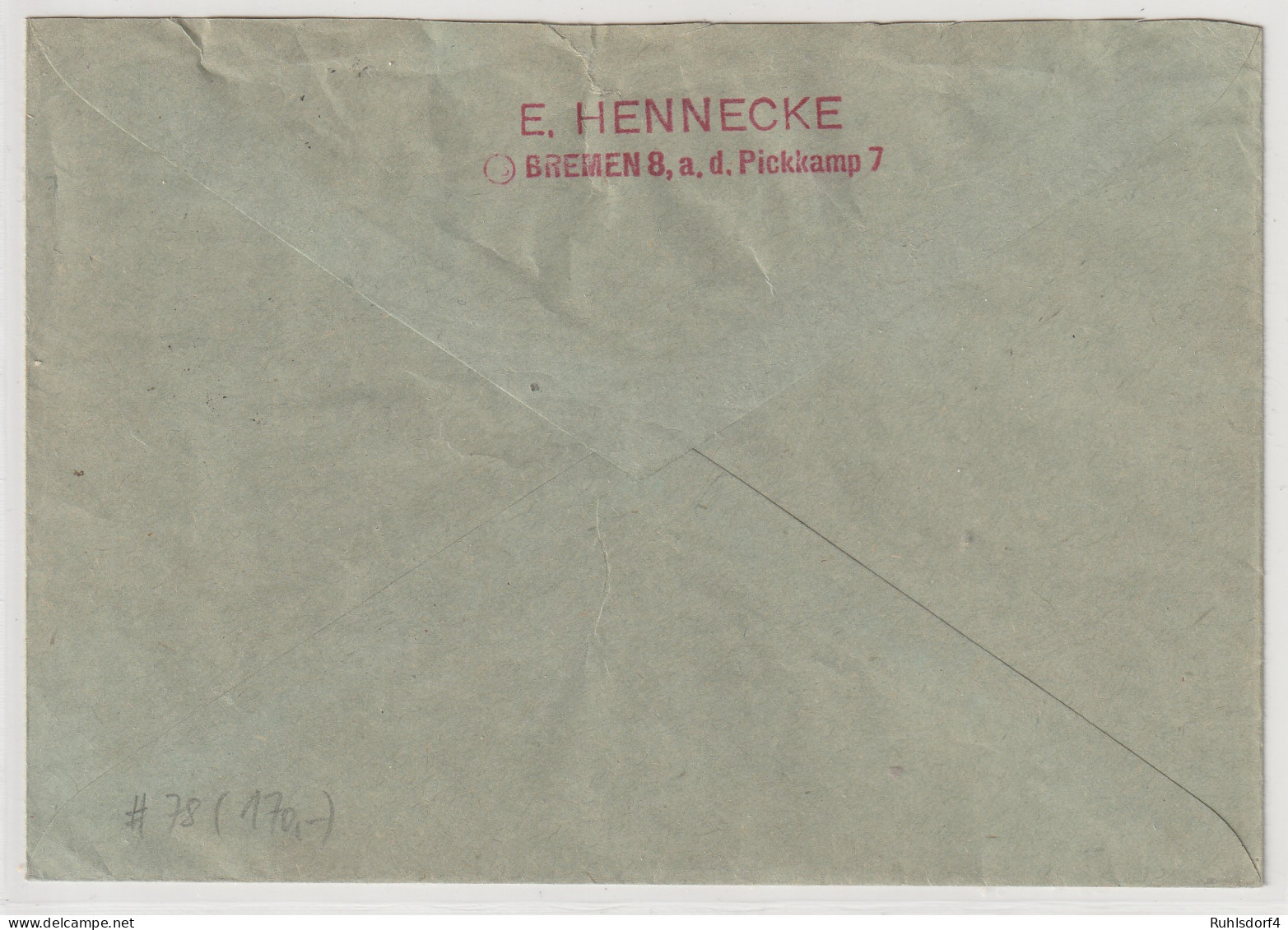 Berlin - Glocke Links, 30 Pfg.EF Auf Brief Nach Mettlach/Saar - Covers & Documents