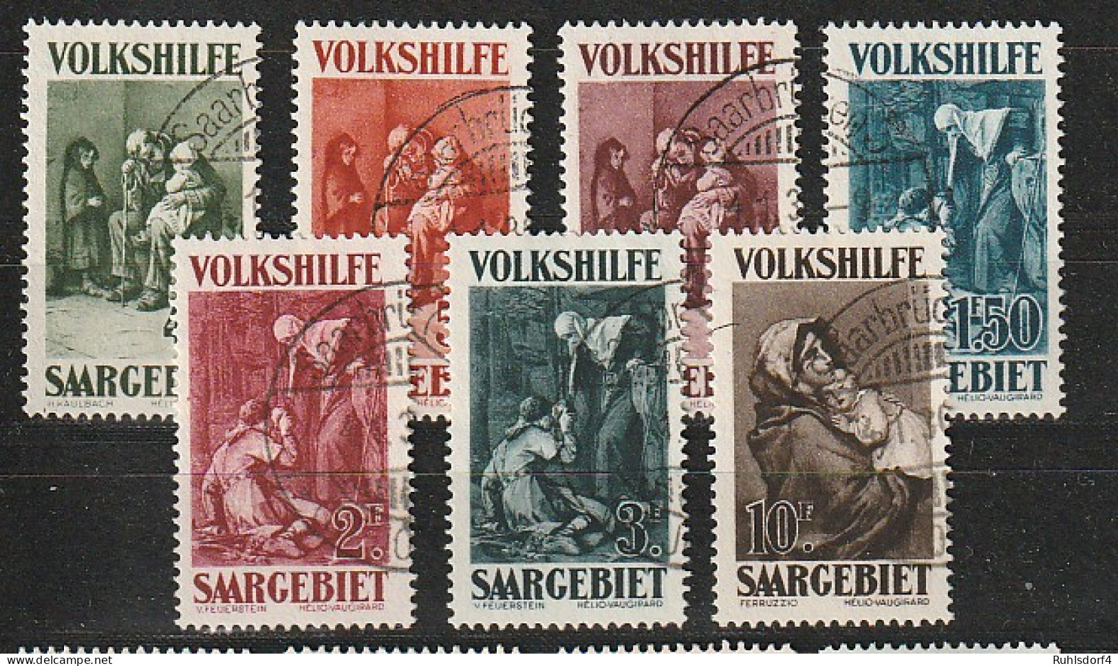 Saargebiet: Volkshilfe 1929, Gest., BPP-geprüft  - Andere & Zonder Classificatie