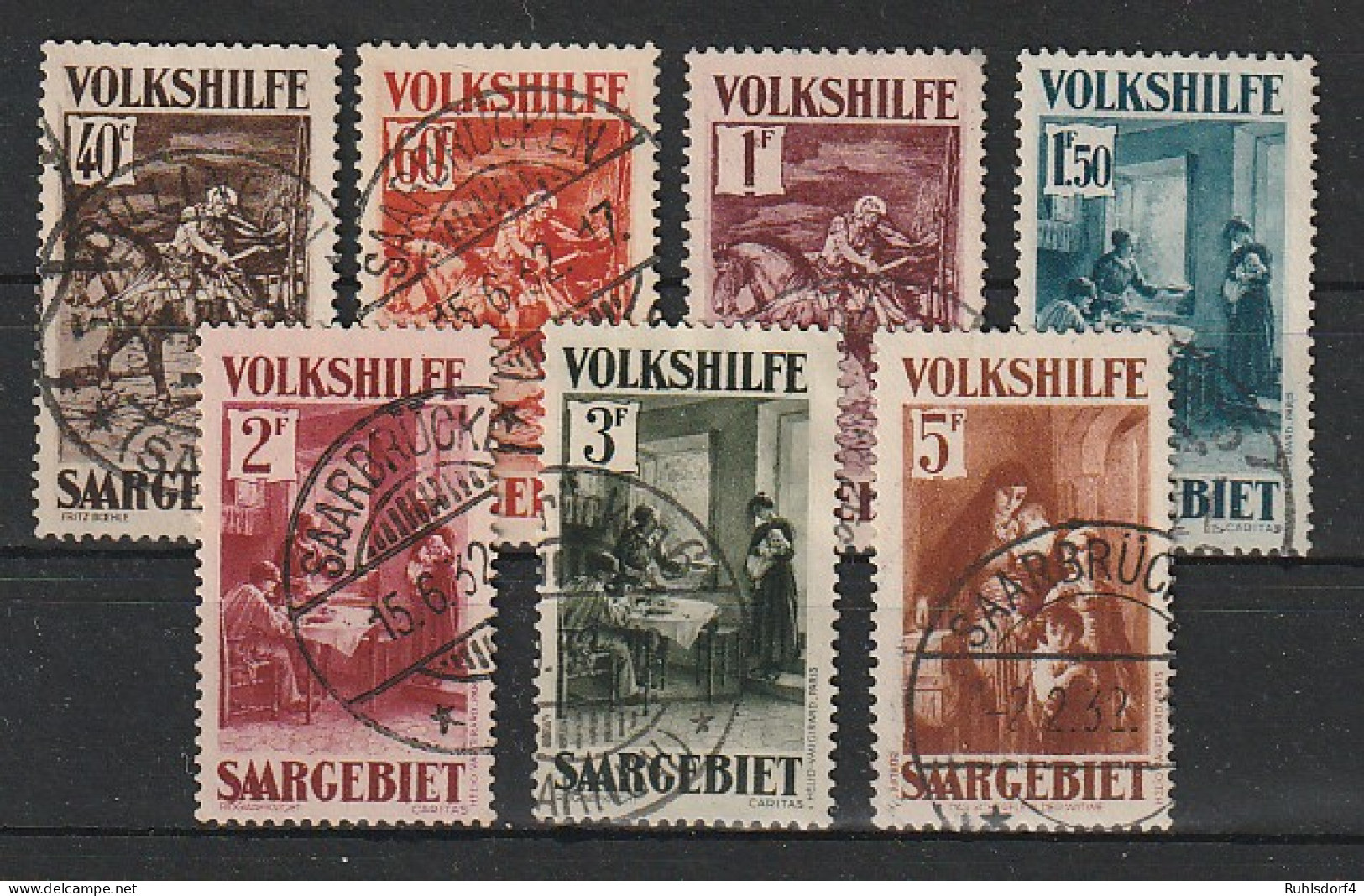 Saargebiet: Volkshilfe  Dez.1931, Gest., Geprüft - Other & Unclassified