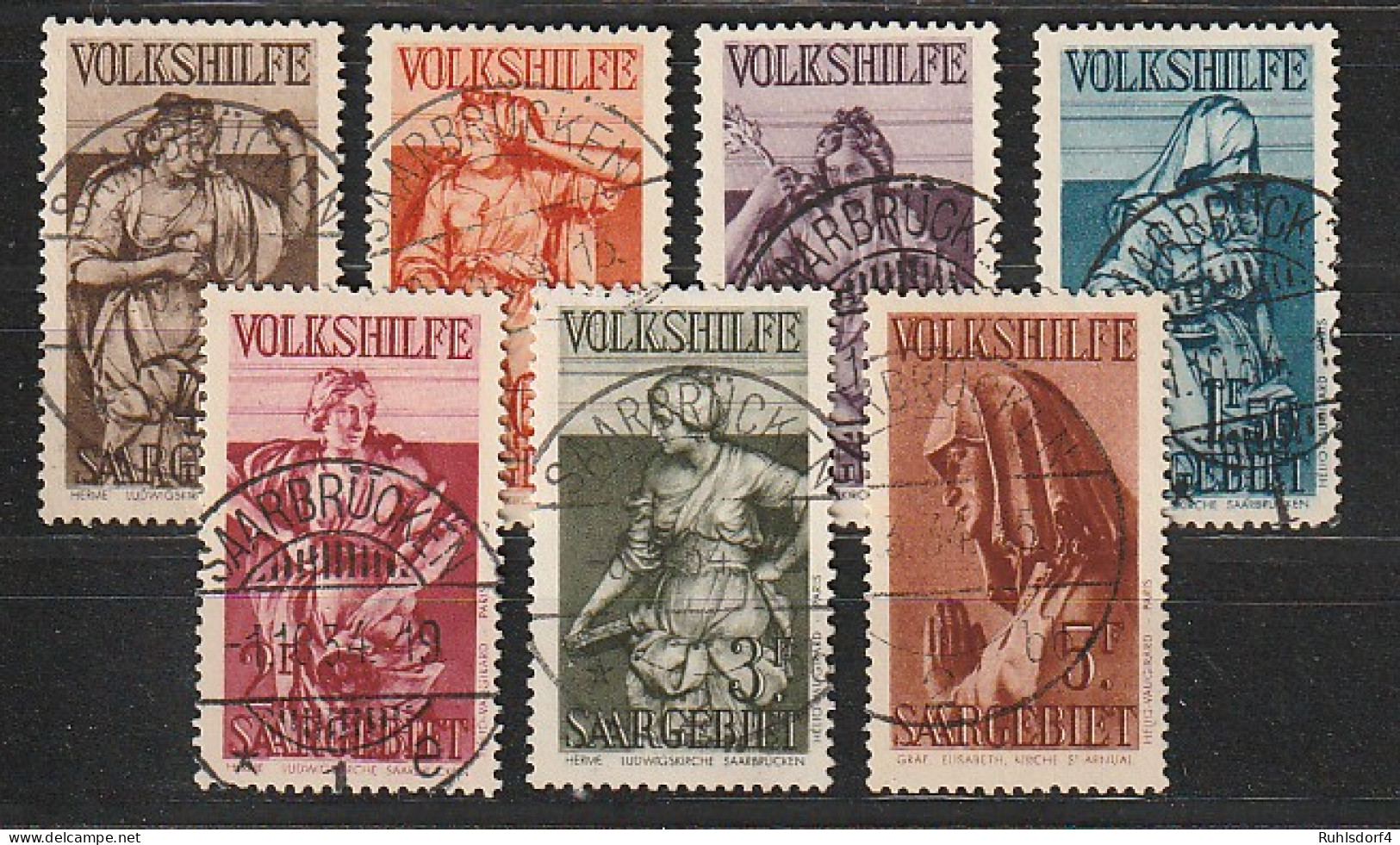 Saargebiet: Volkshilfe 1934, Gest., BPP-geprüft - Andere & Zonder Classificatie